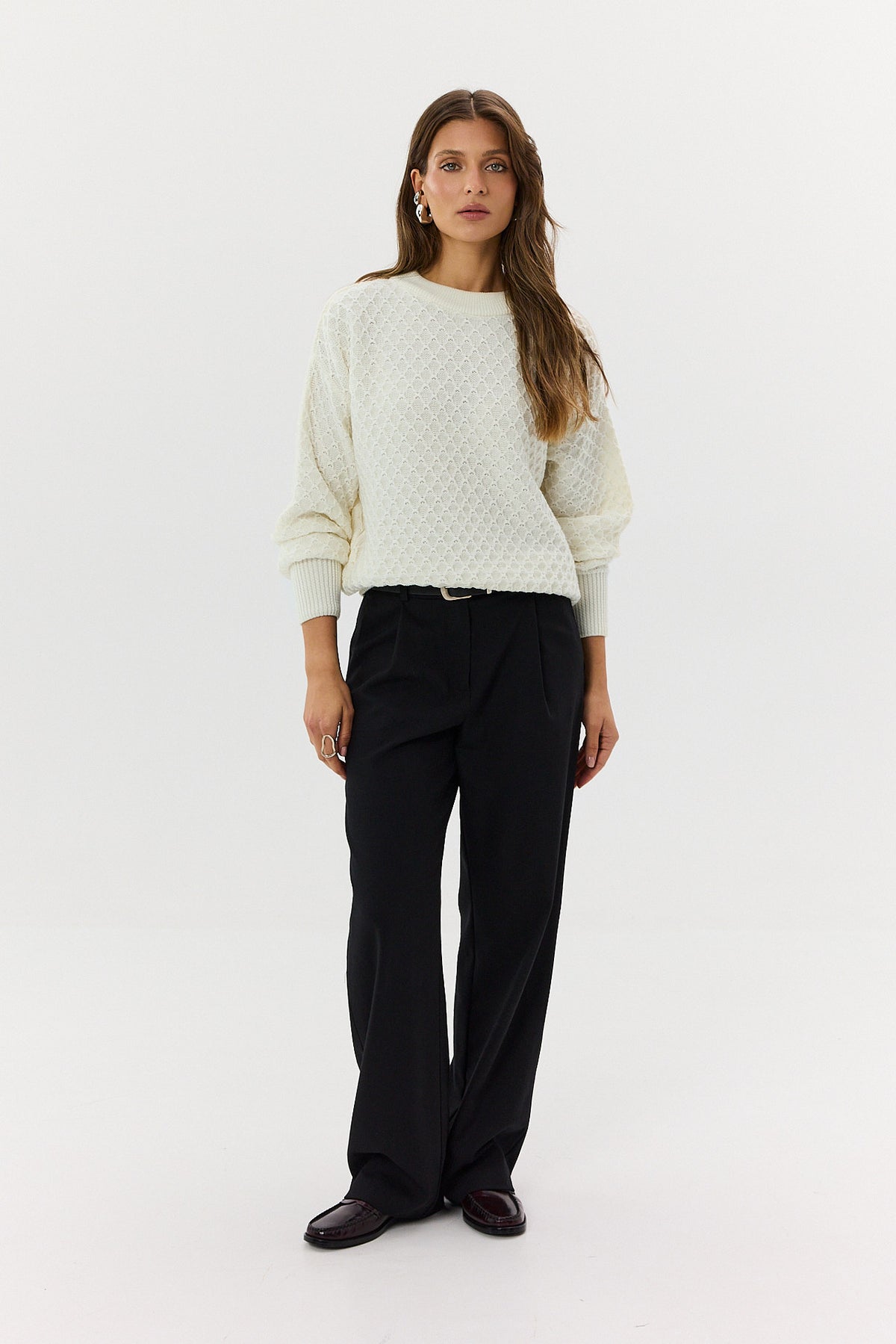 Sweter Henry ecru
