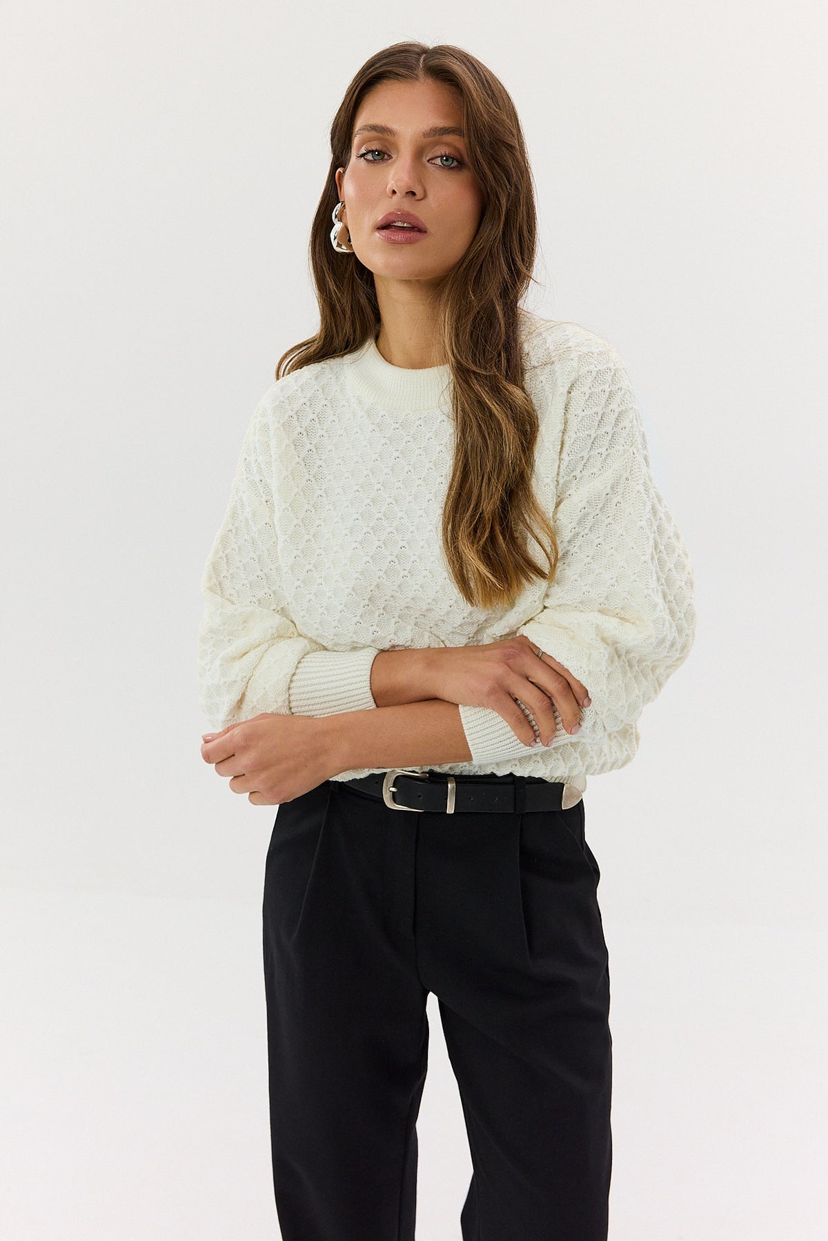 Sweter Henry ecru