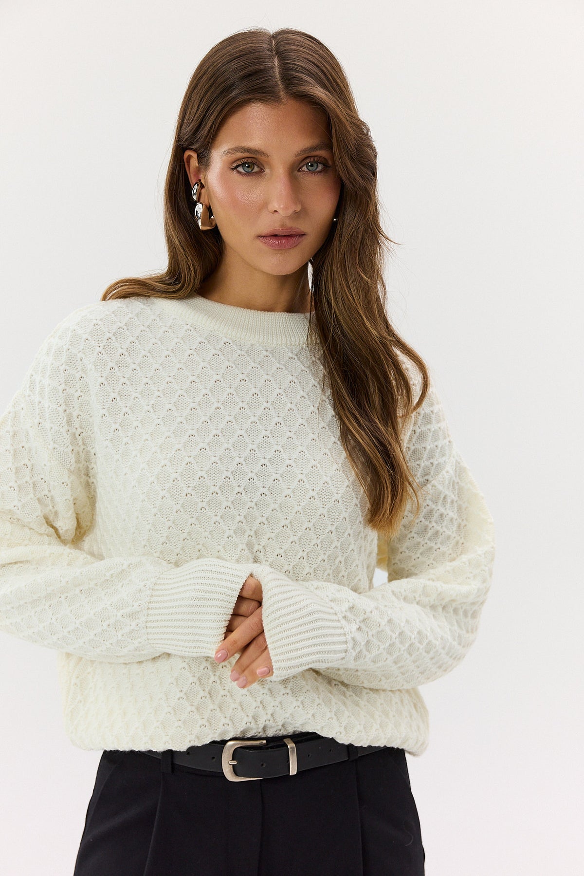 Sweter Henry ecru