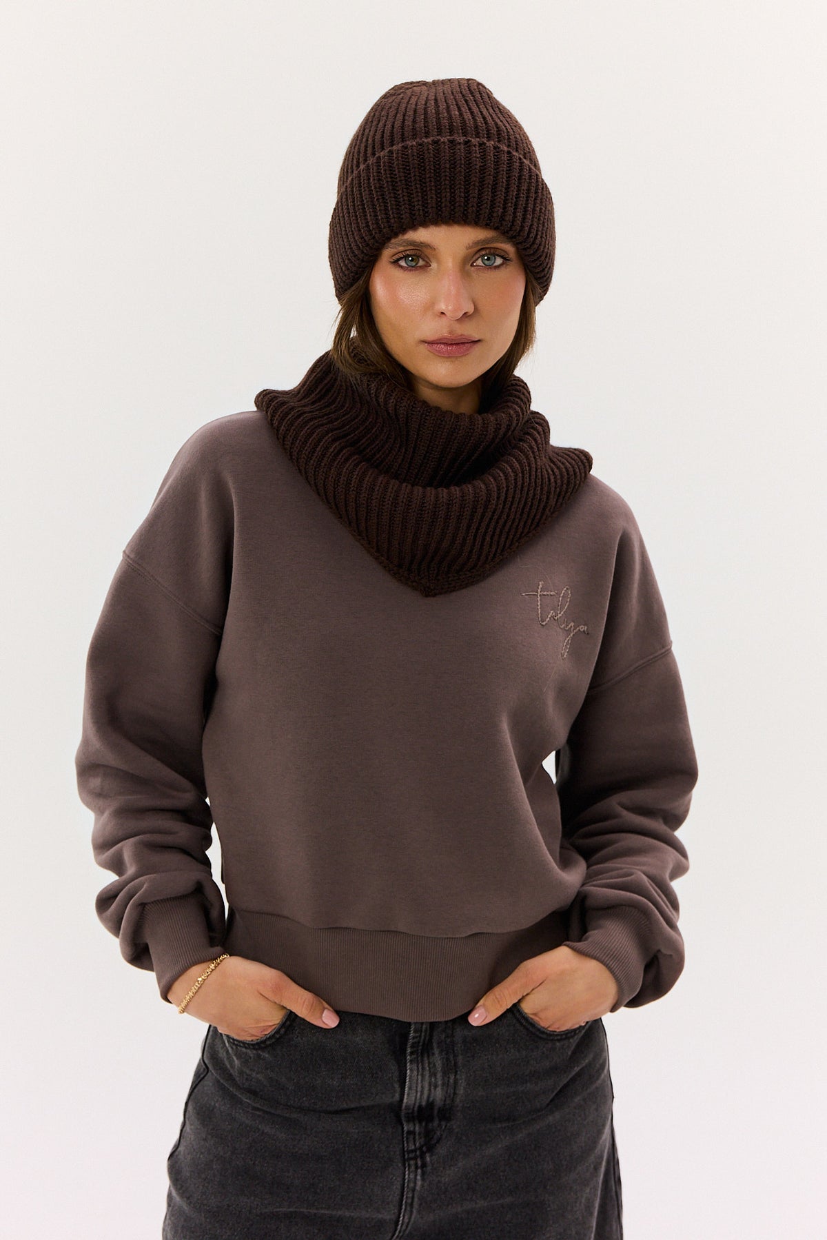 Czapka Bibi chocolate