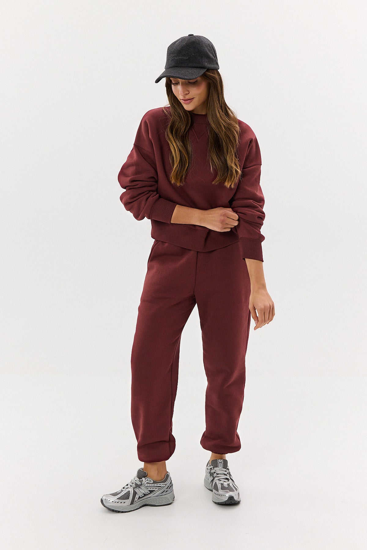 Spodnie dresowe burgundy