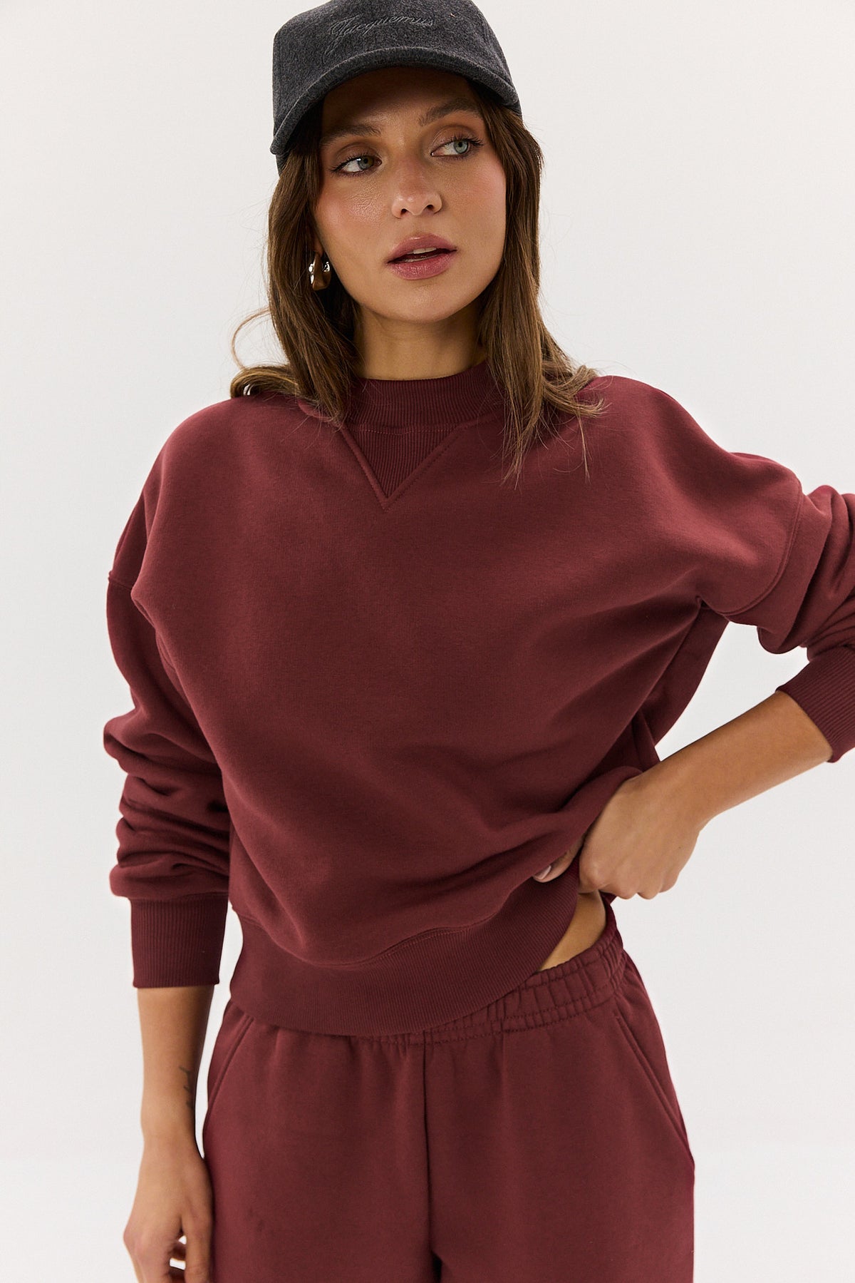 Bluza Ricky burgundy