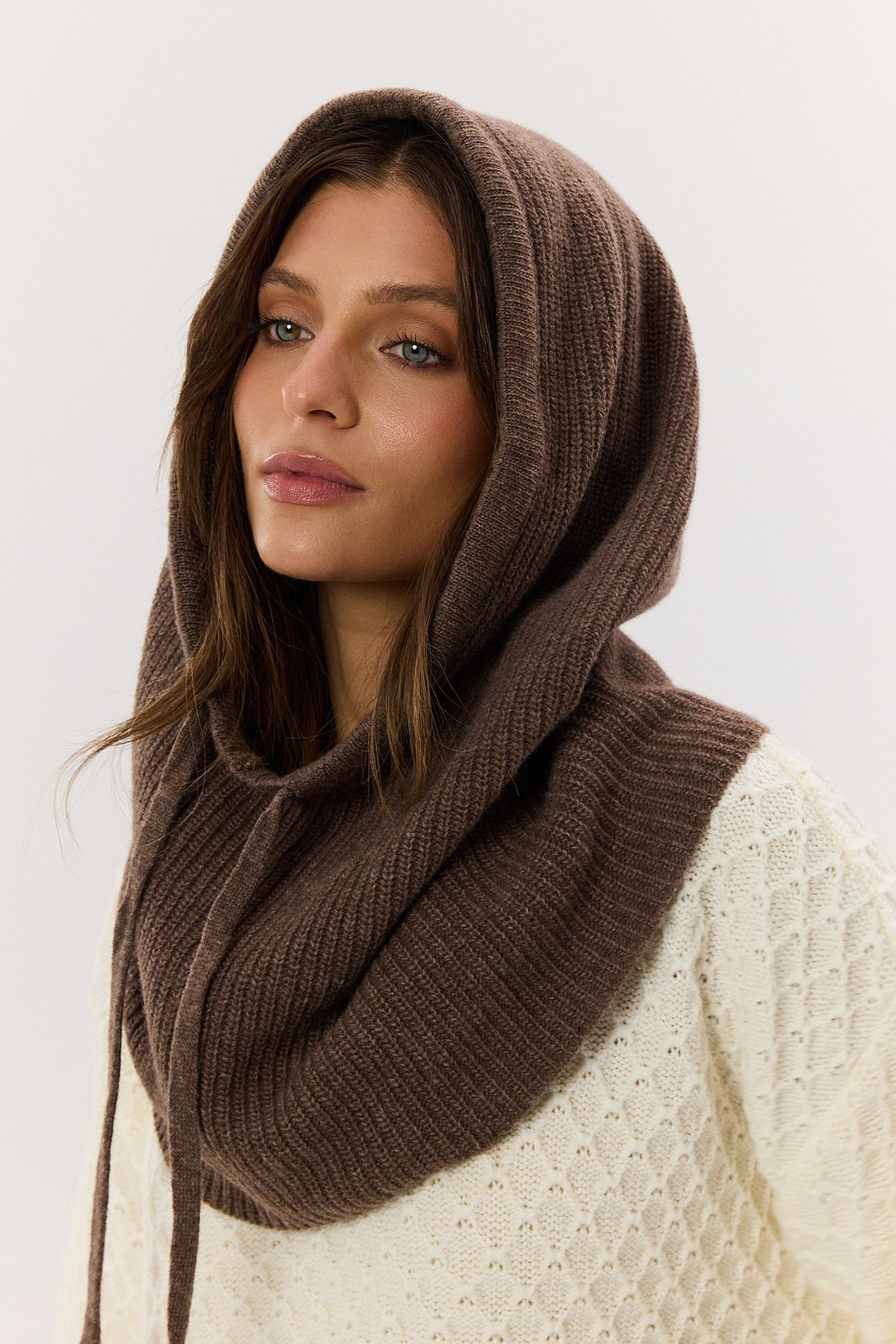 Balaclava cashmere chocolate