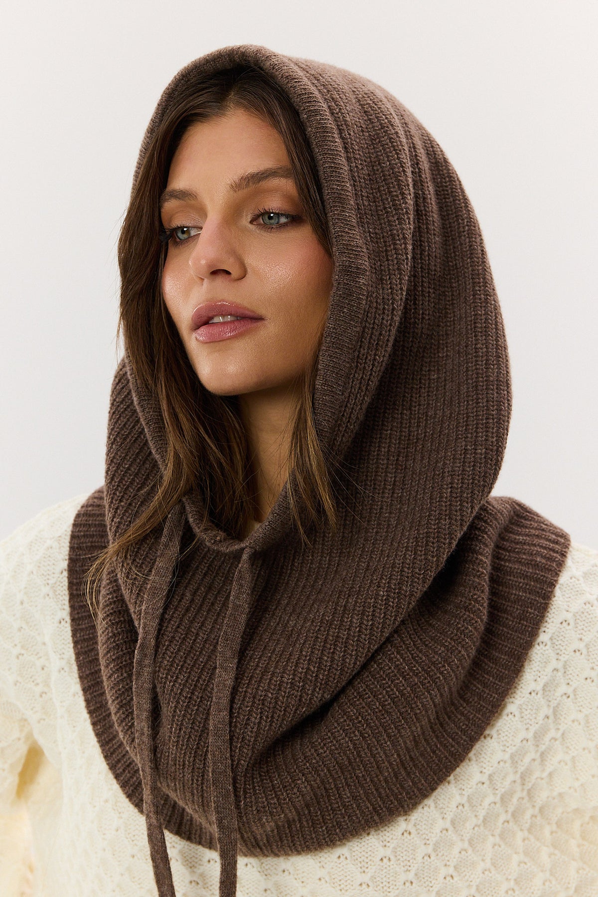 Balaclava cashmere chocolate