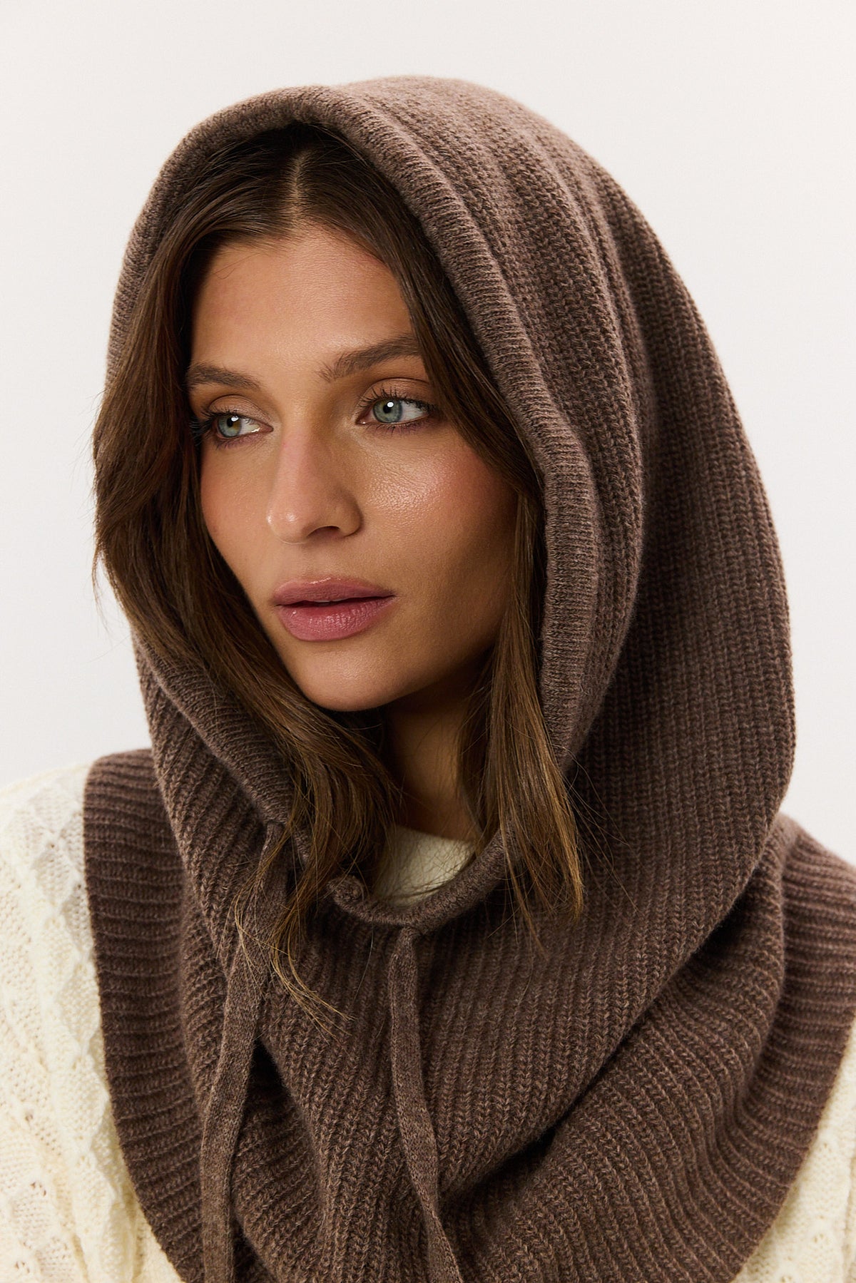 Balaclava cashmere chocolate