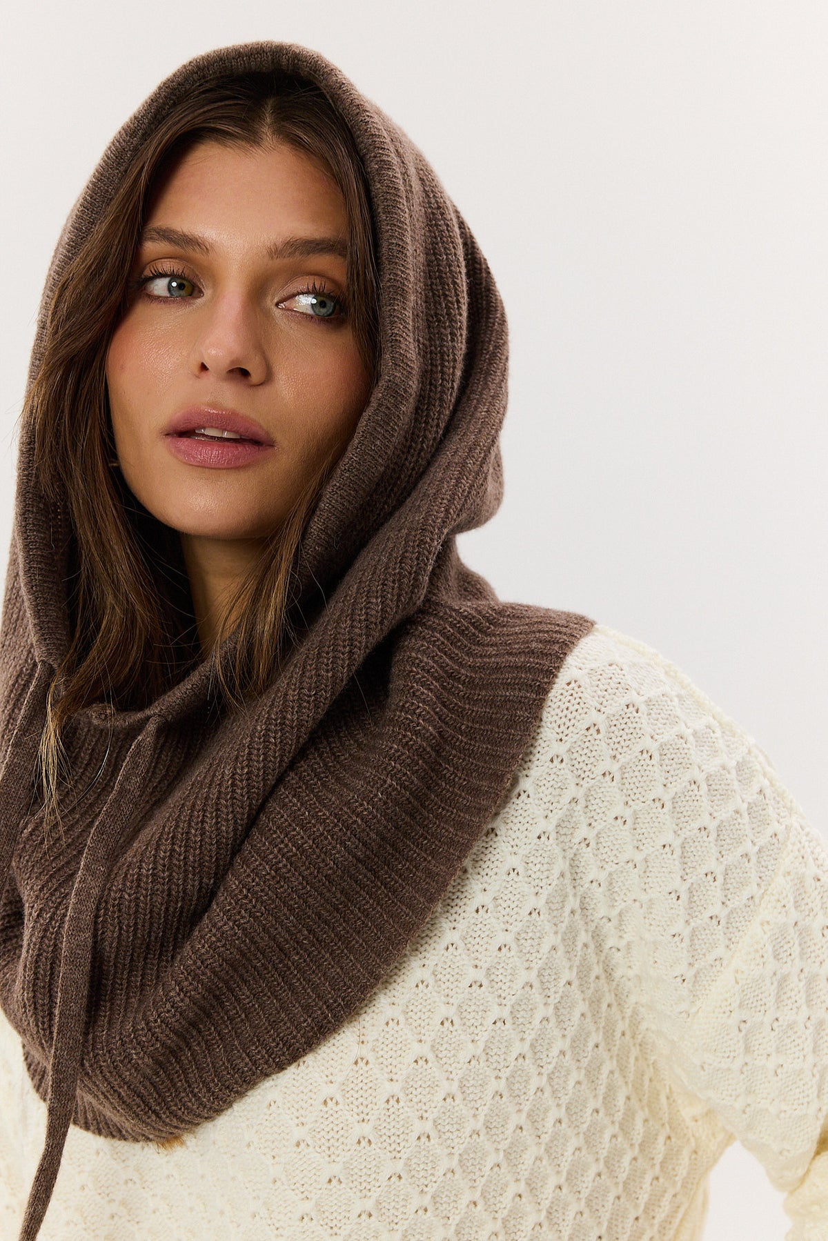 Balaclava cashmere chocolate