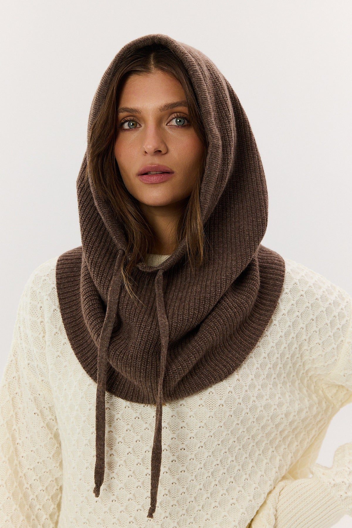 Balaclava cashmere chocolate