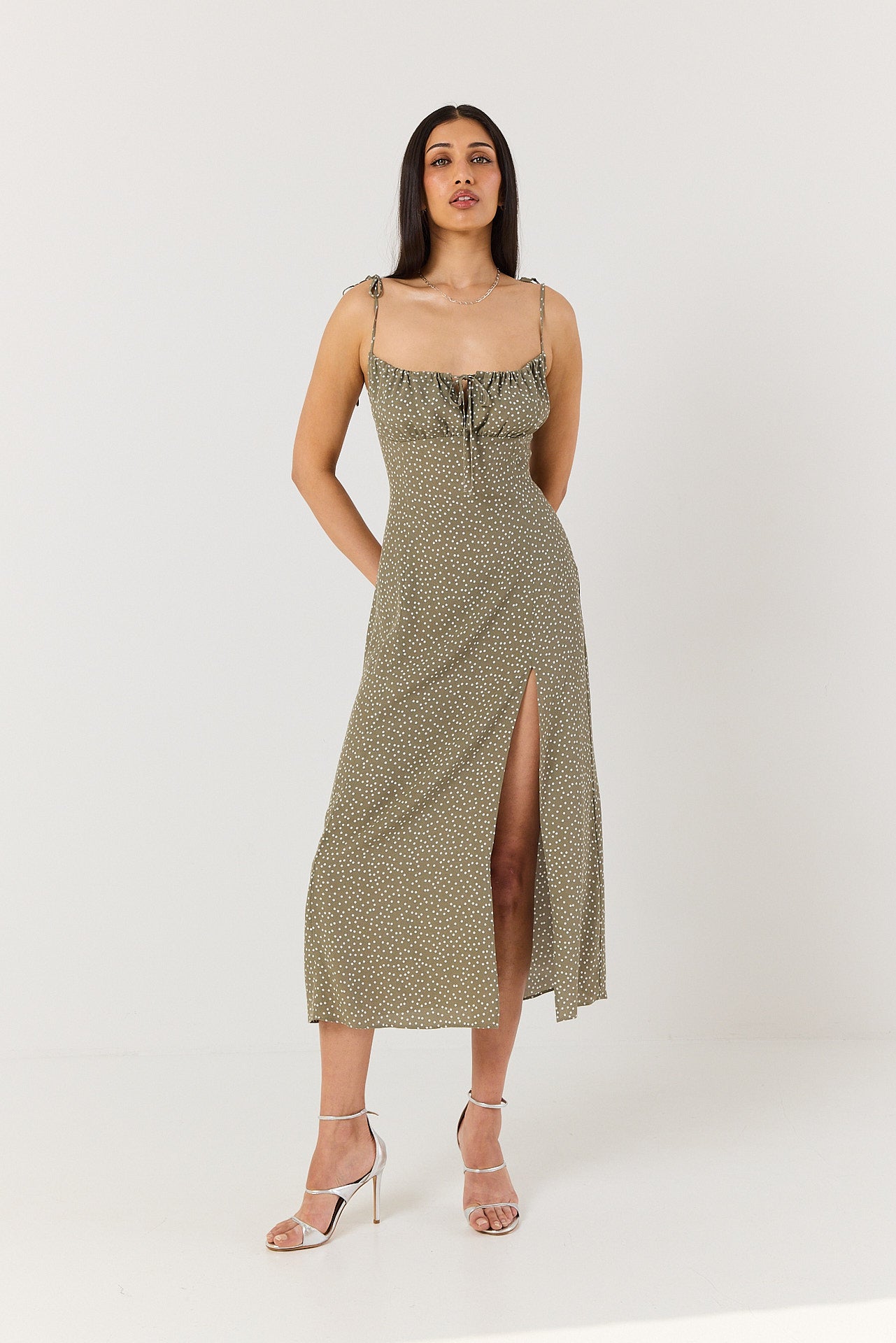 Sukienka Gigi green dots