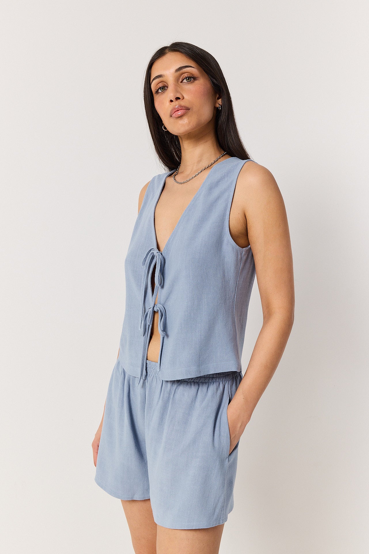 Szorty Lynn powder blue