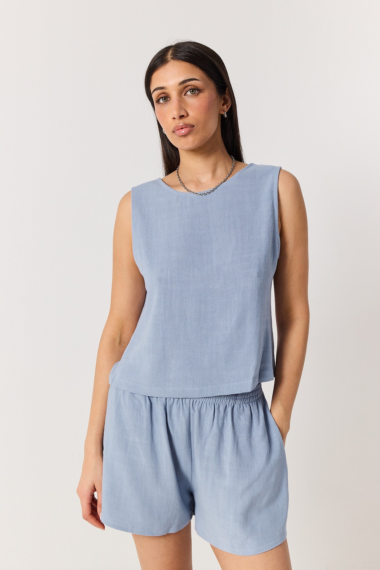 Szorty Lynn powder blue