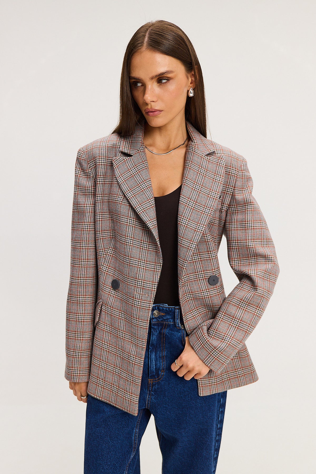 Marynarka Dakota check