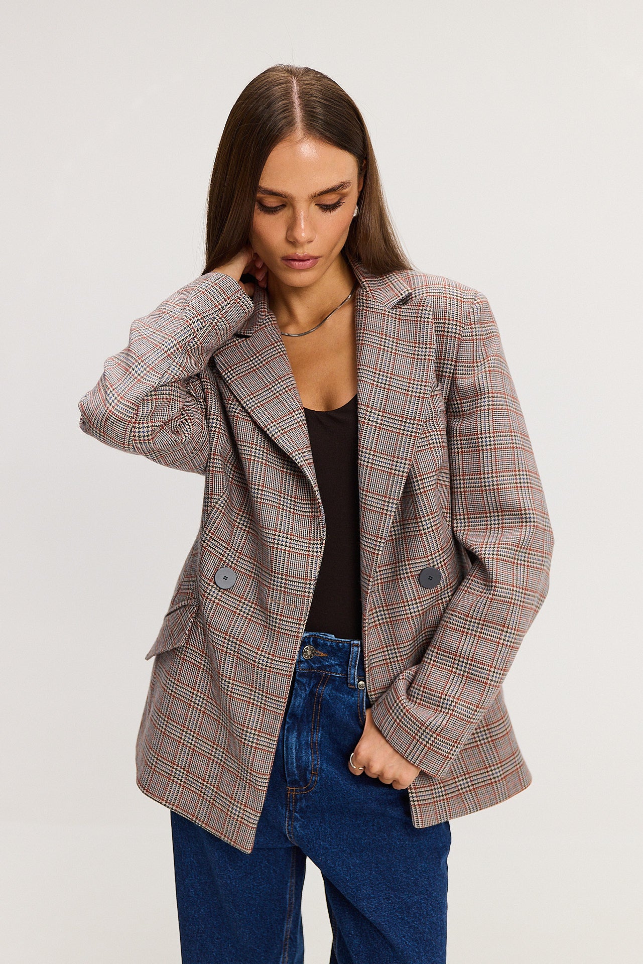 Marynarka Dakota check
