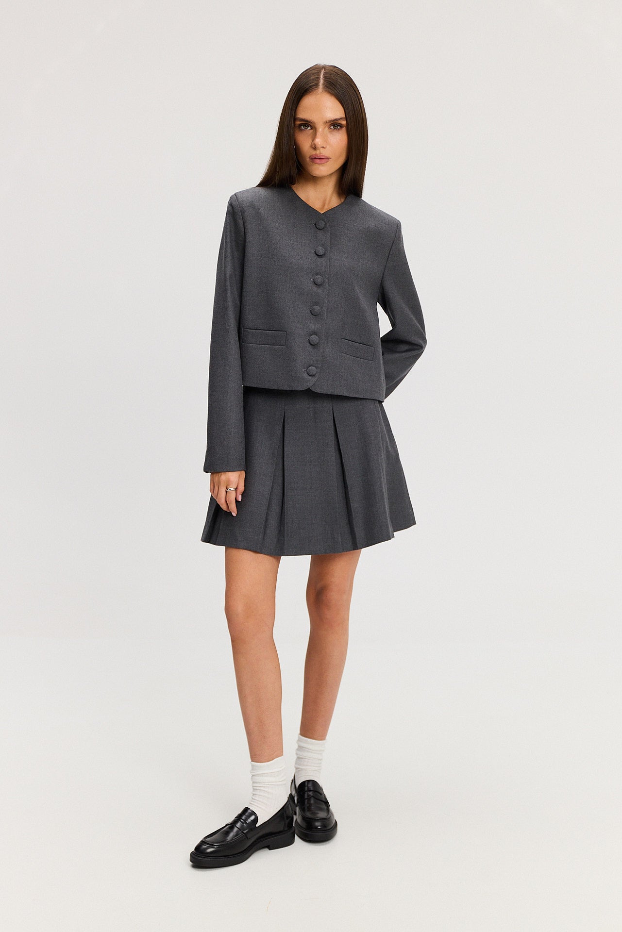 Spódnica Uma wool grey