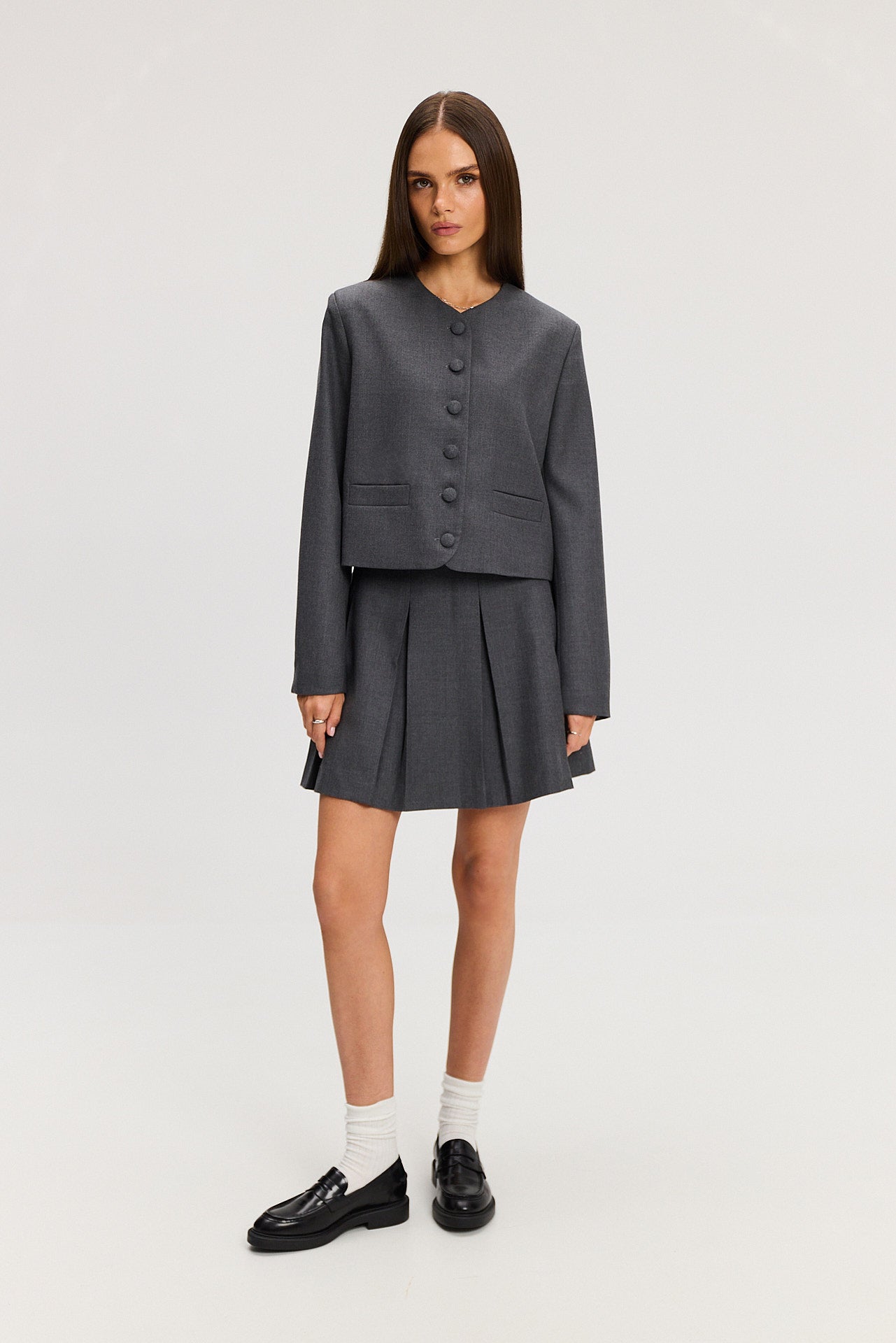Spódnica Uma wool grey