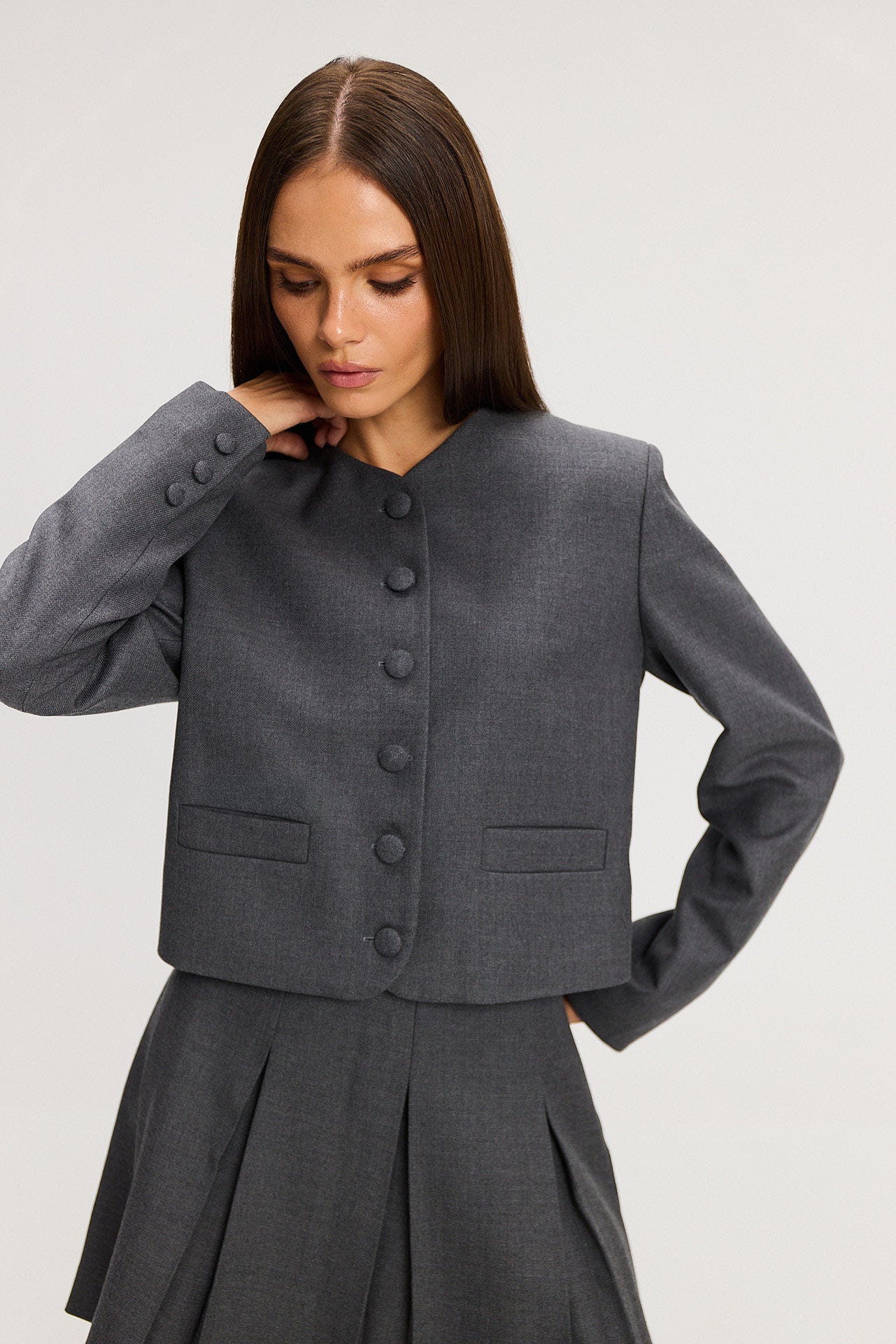 Marynarka Tate wool grey
