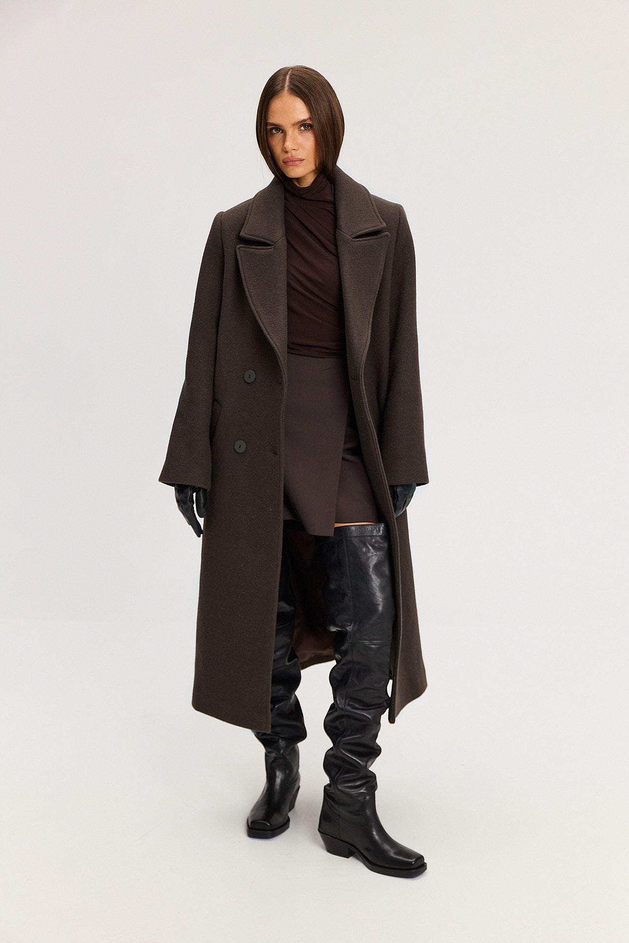 Płaszcz Carmen dark brown