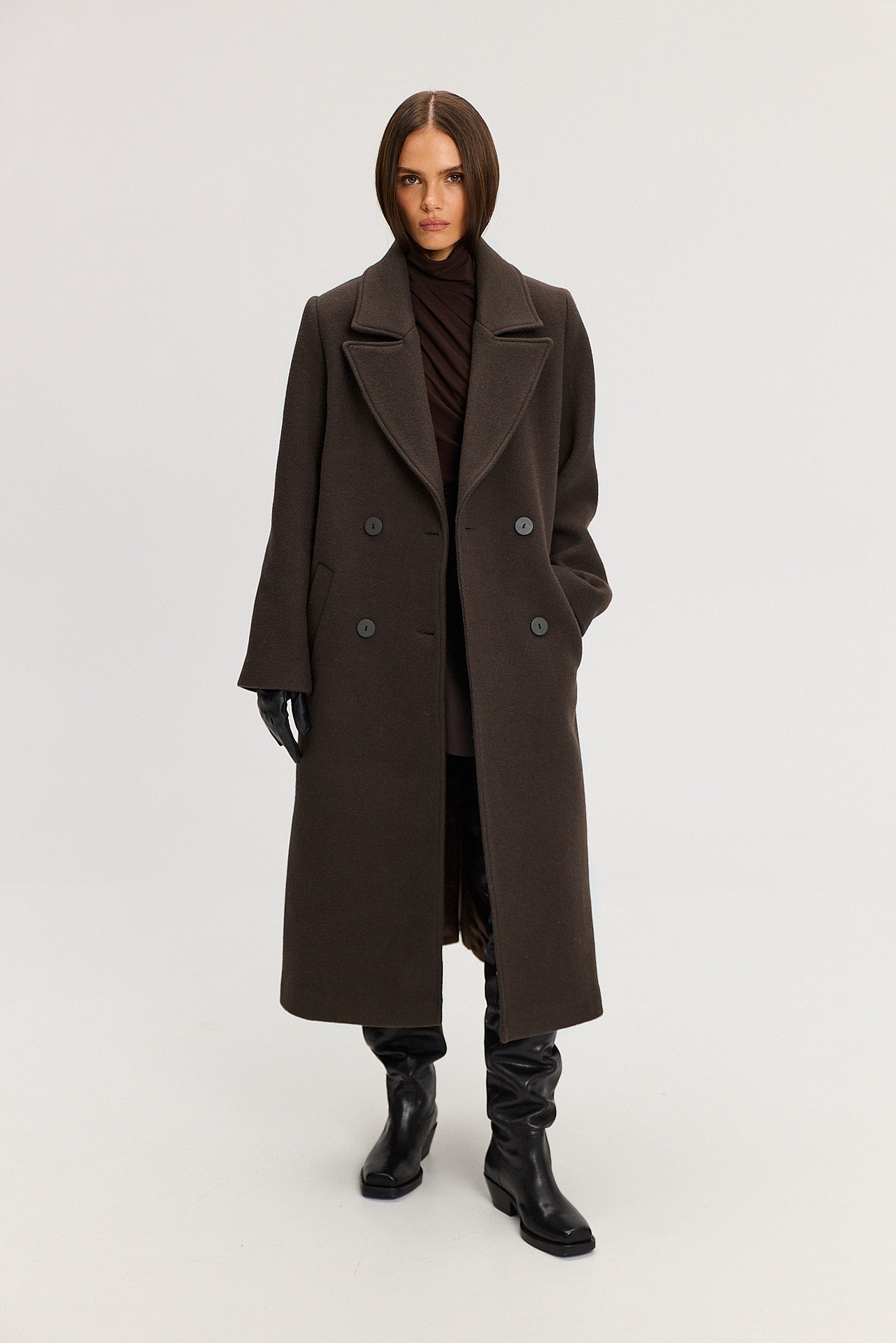 Płaszcz Carmen dark brown