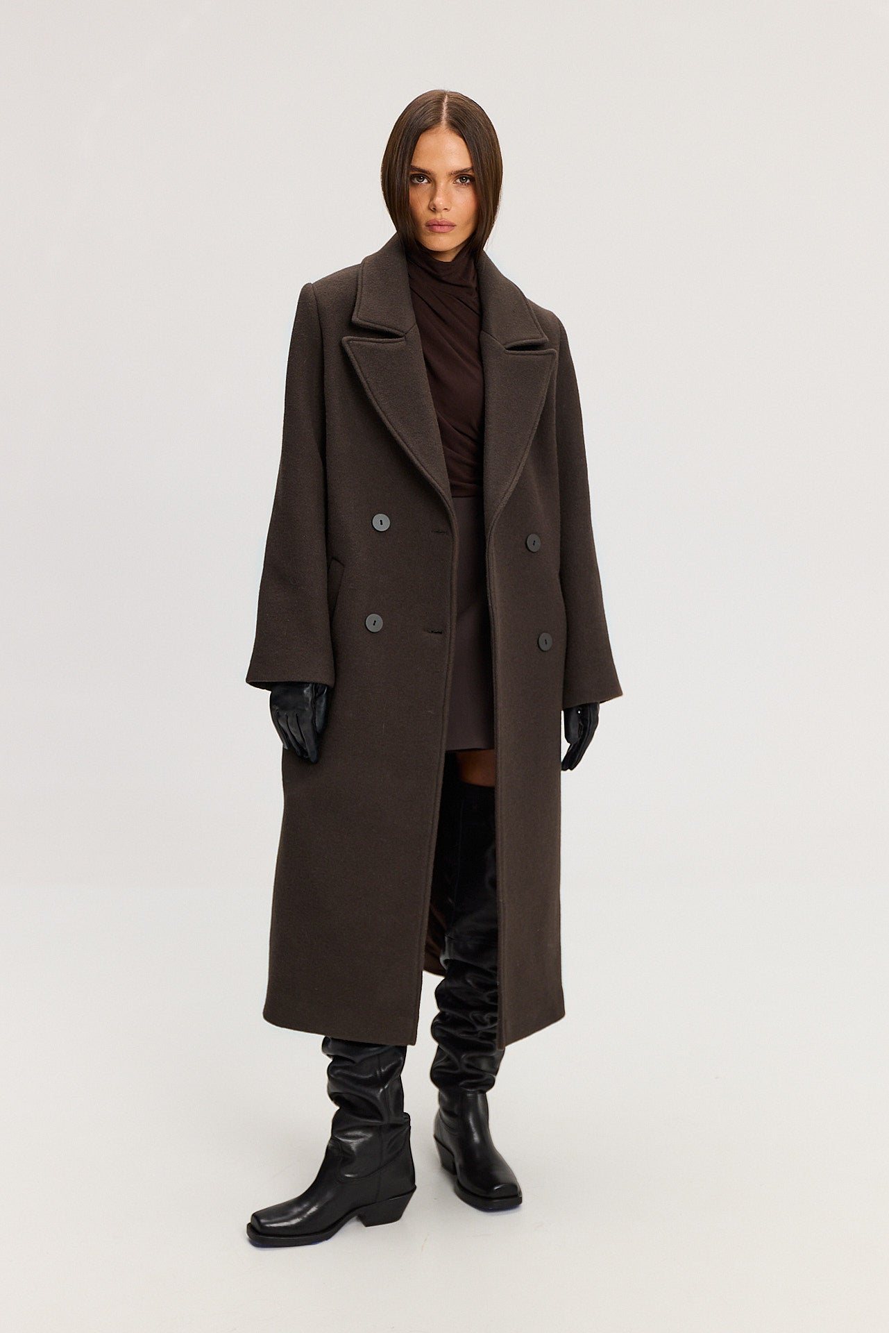 Płaszcz Carmen dark brown