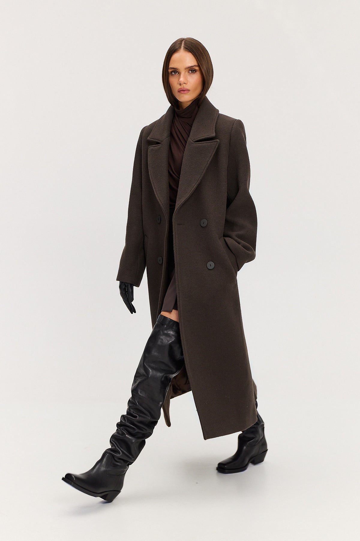 Płaszcz Carmen dark brown