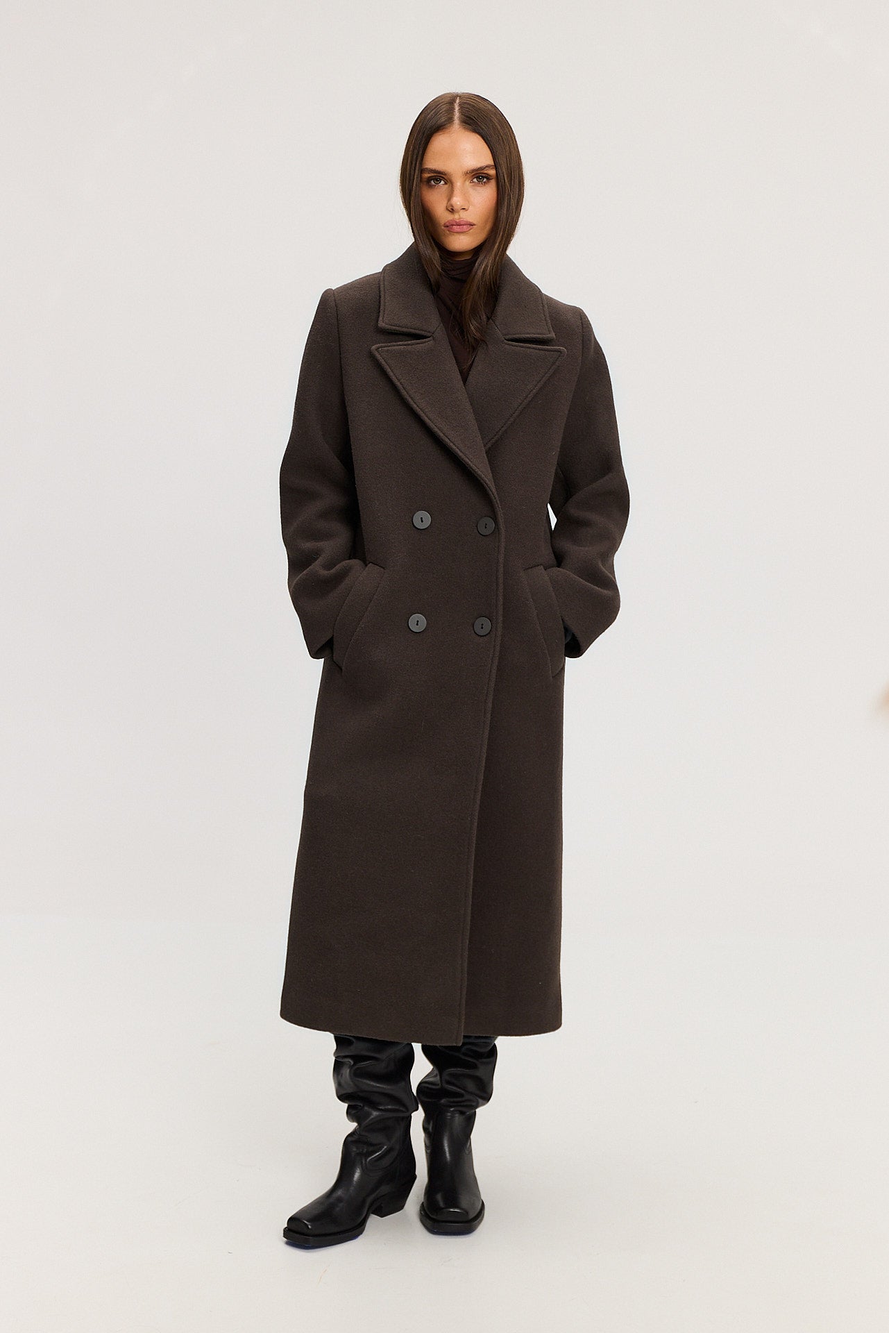 Płaszcz Carmen dark brown