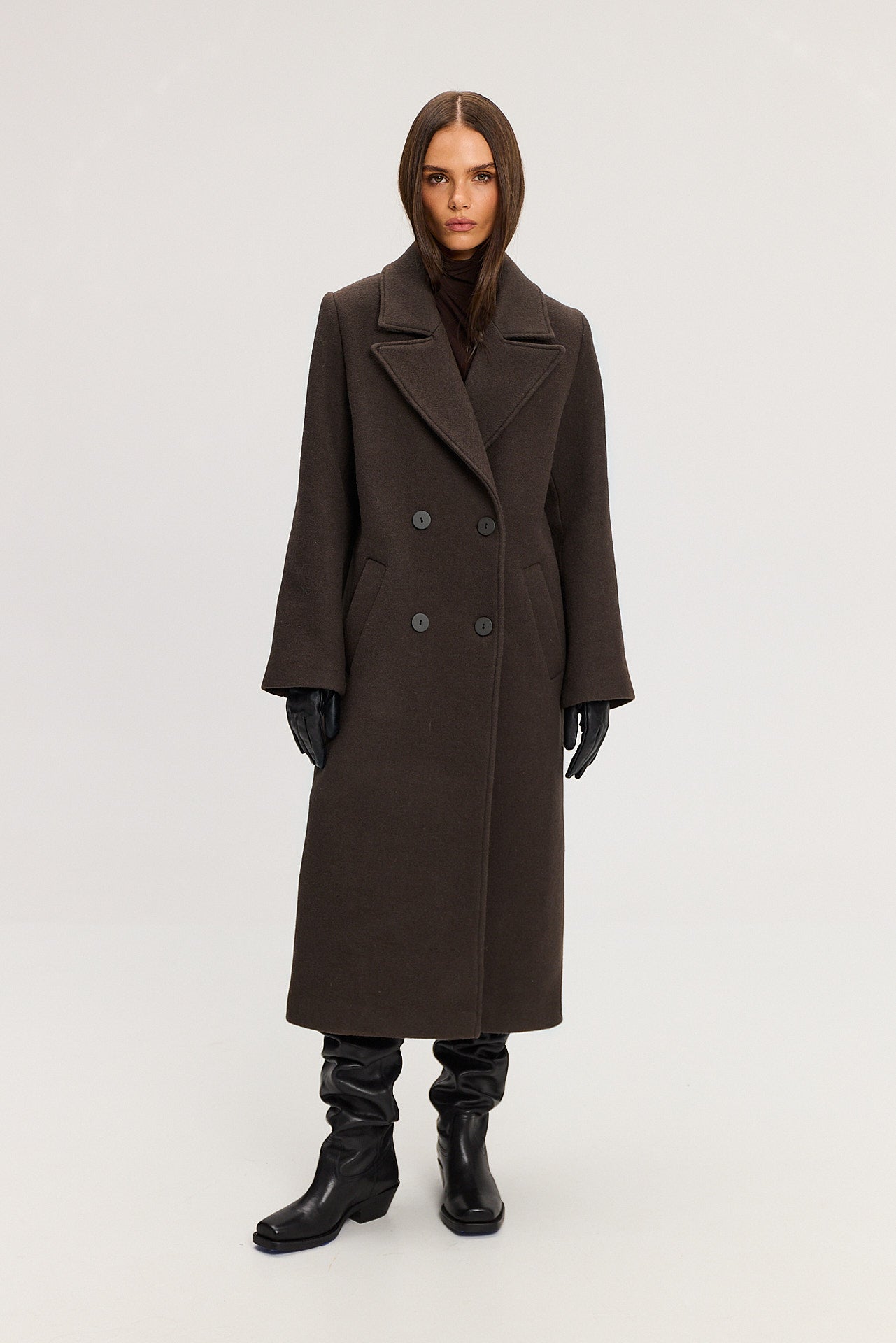 Płaszcz Carmen dark brown