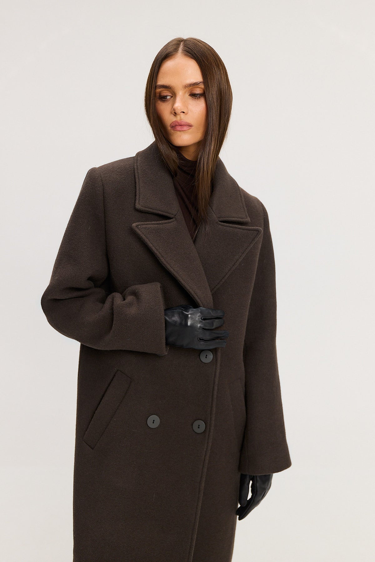 Płaszcz Carmen dark brown