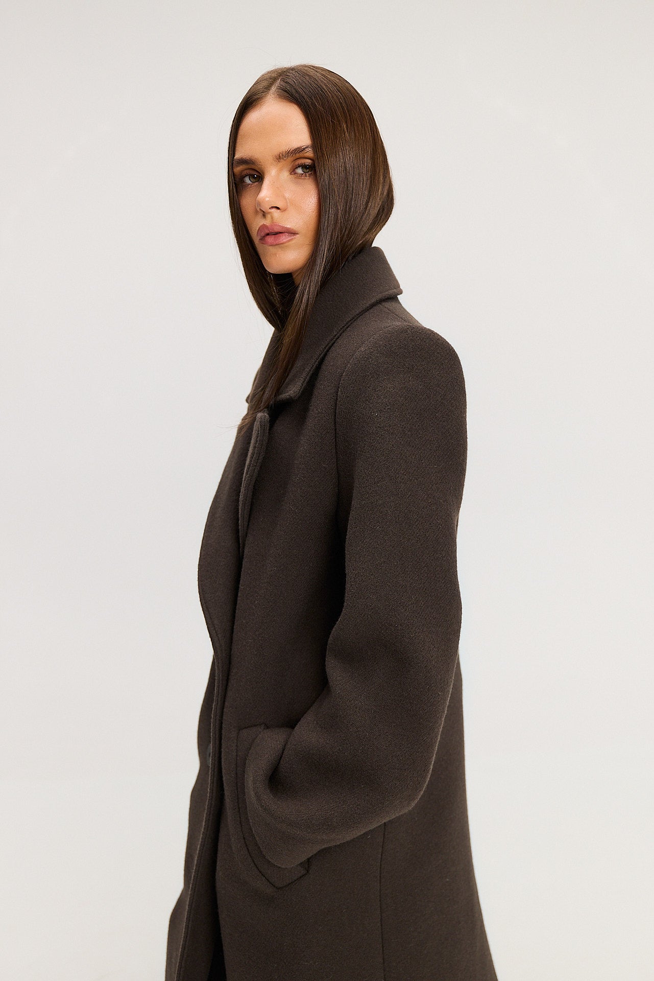 Płaszcz Carmen dark brown