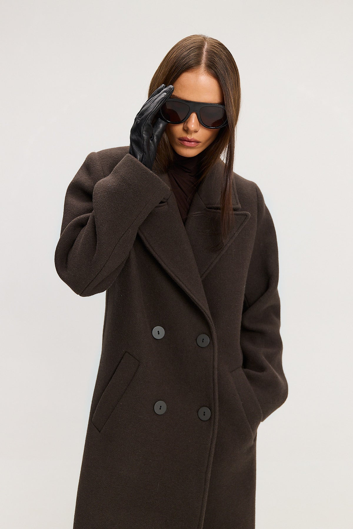 Płaszcz Carmen dark brown