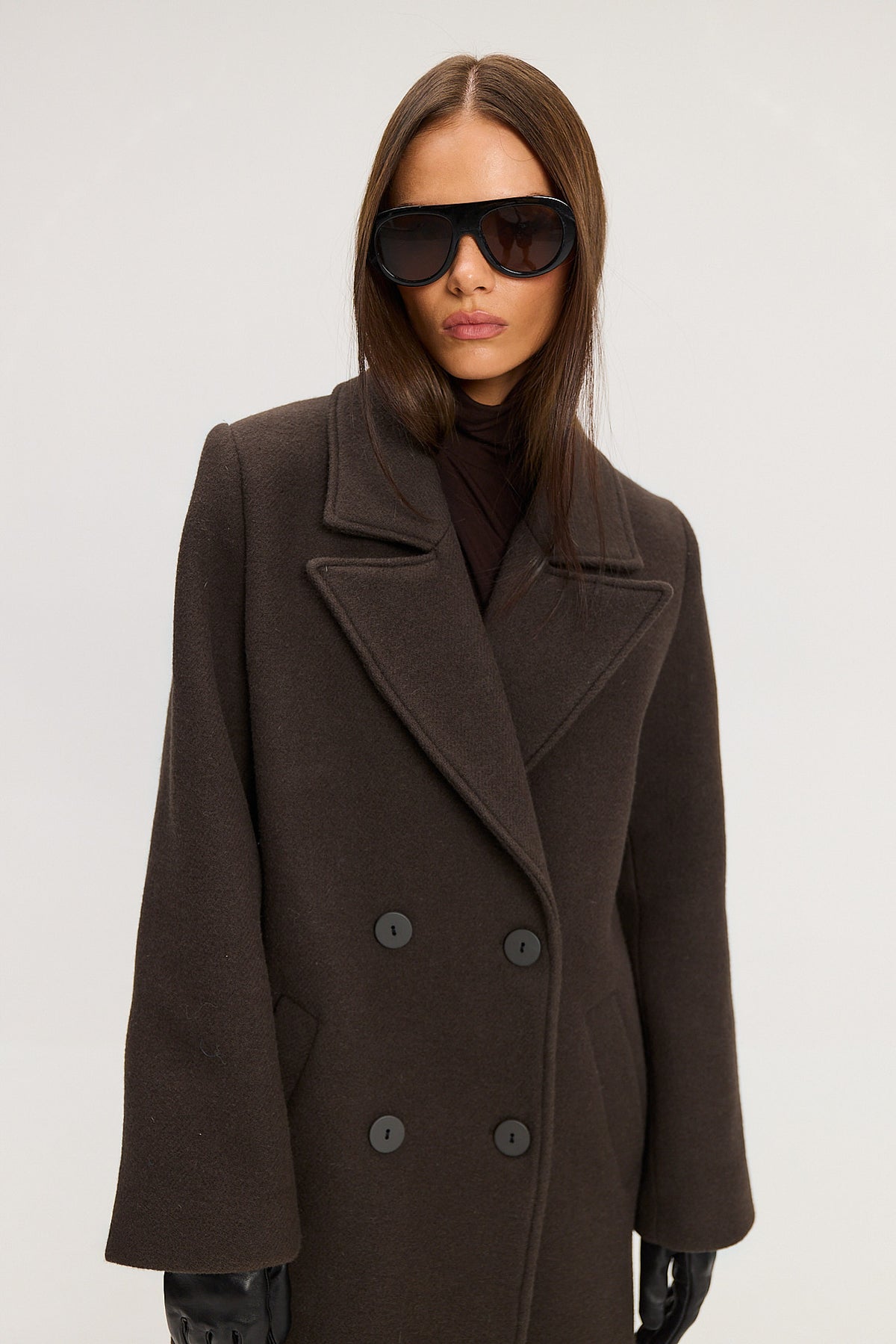 Płaszcz Carmen dark brown