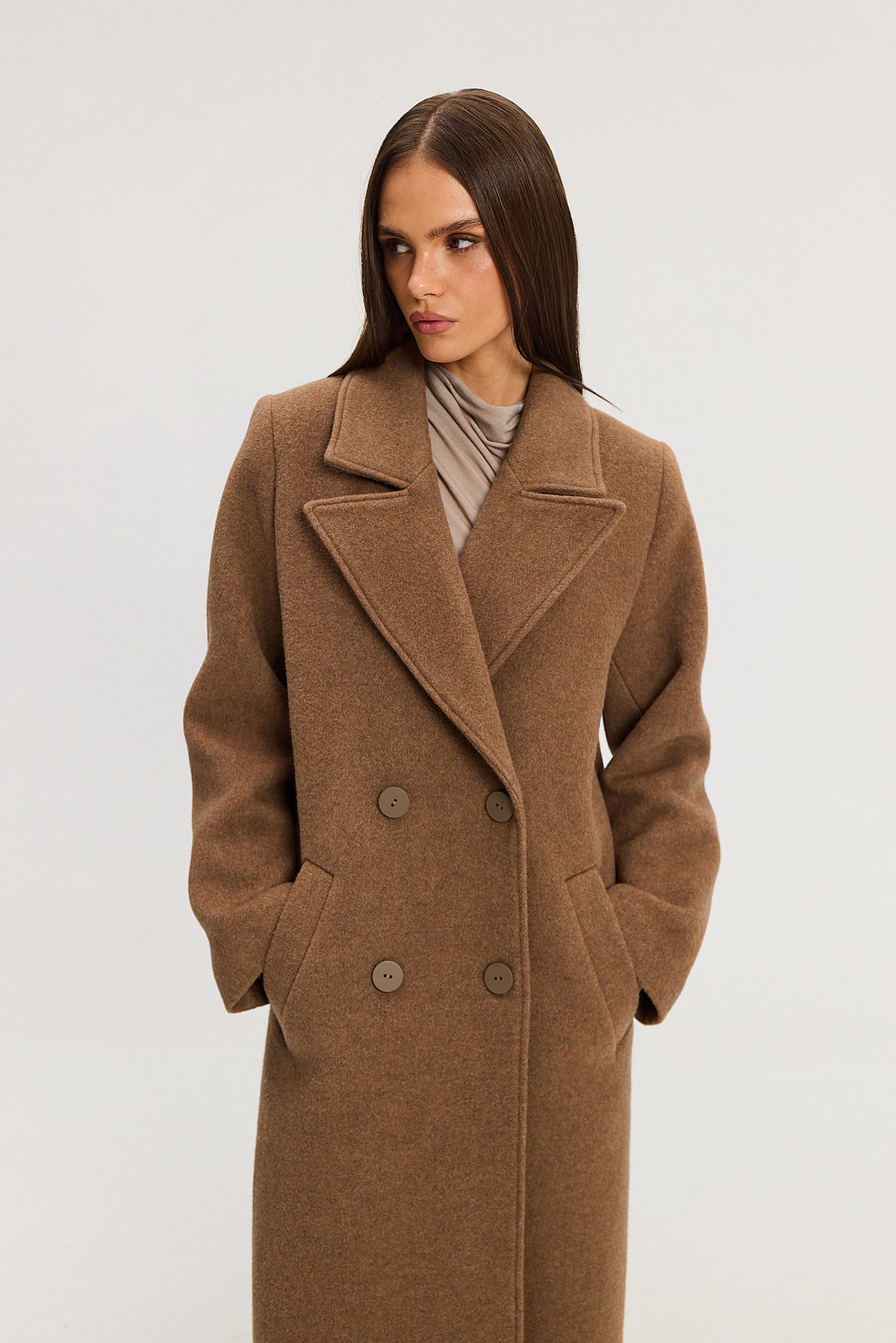 Płaszcz Carmen walnut