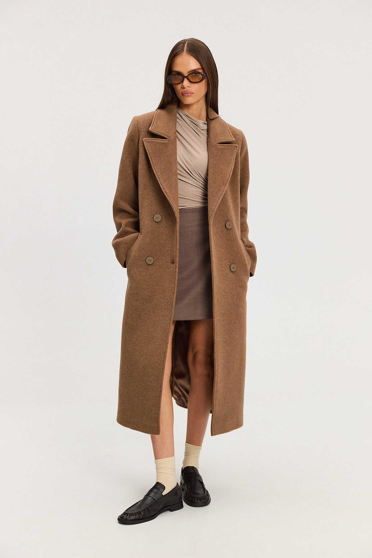 Płaszcz Carmen walnut