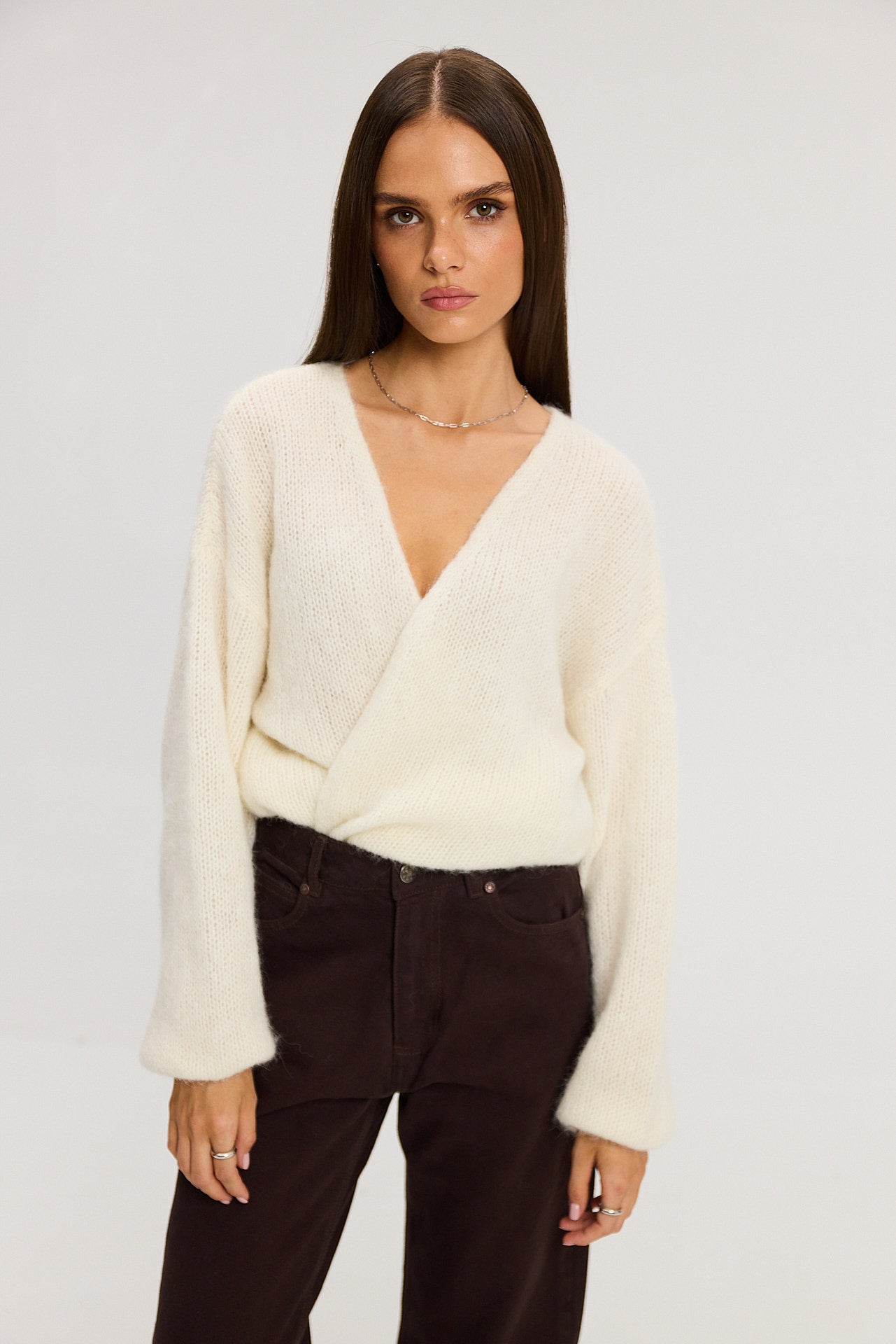 Sweter kardigan Ingrid cream