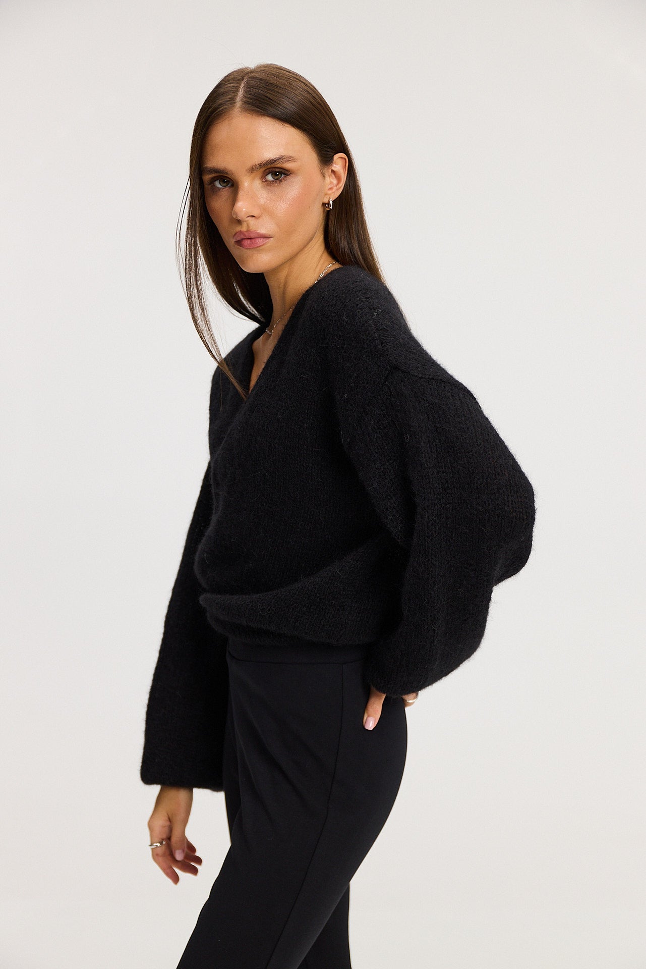 Sweter kardigan Ingrid black