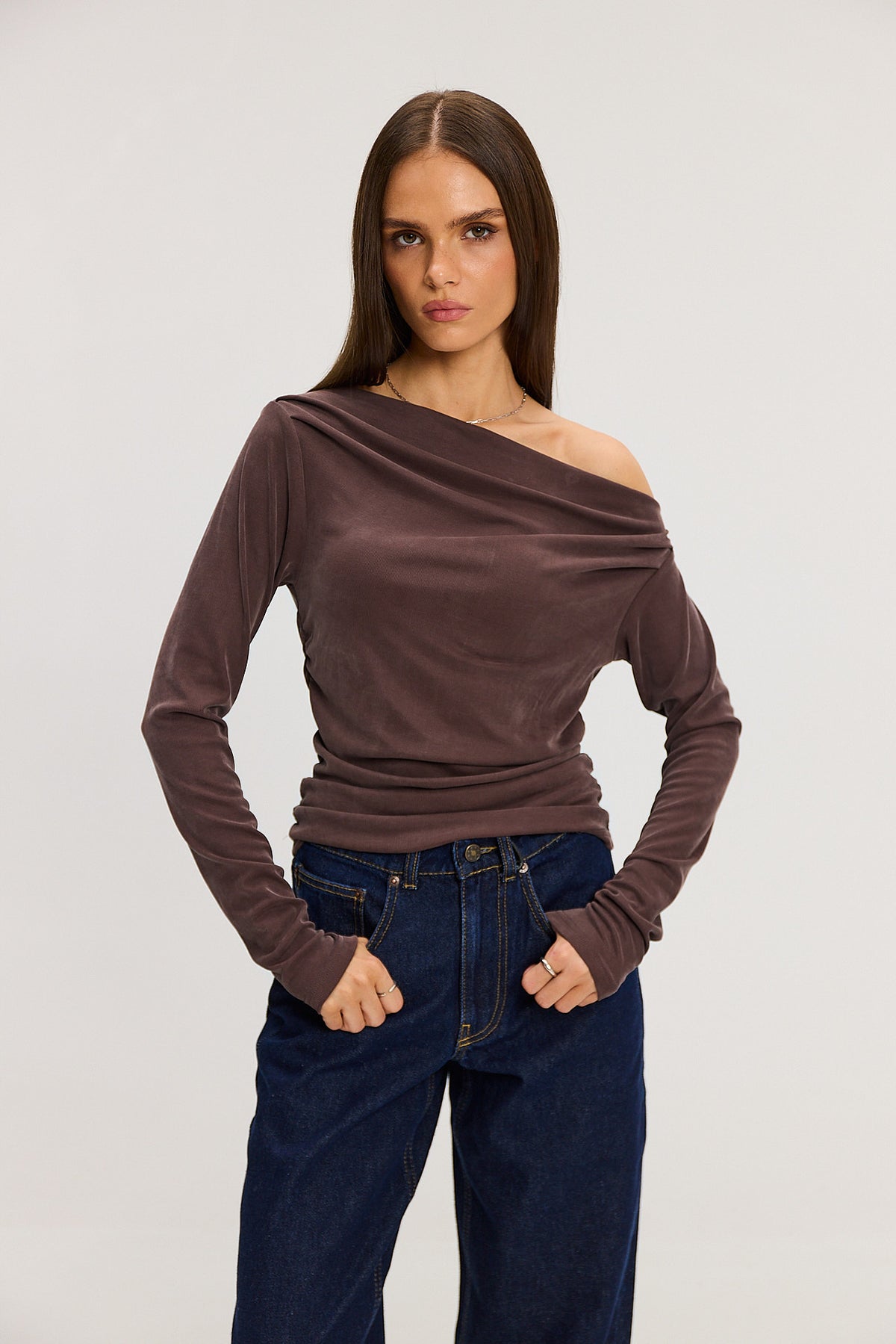 Longsleeve Romy milk chocolate