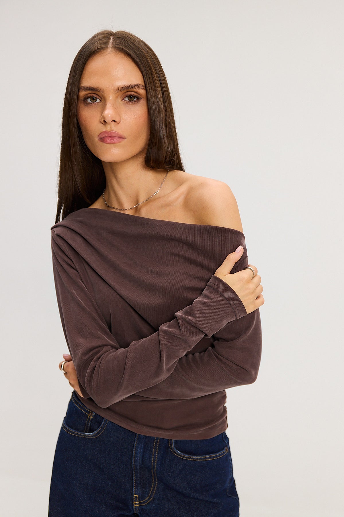 Longsleeve Romy milk chocolate
