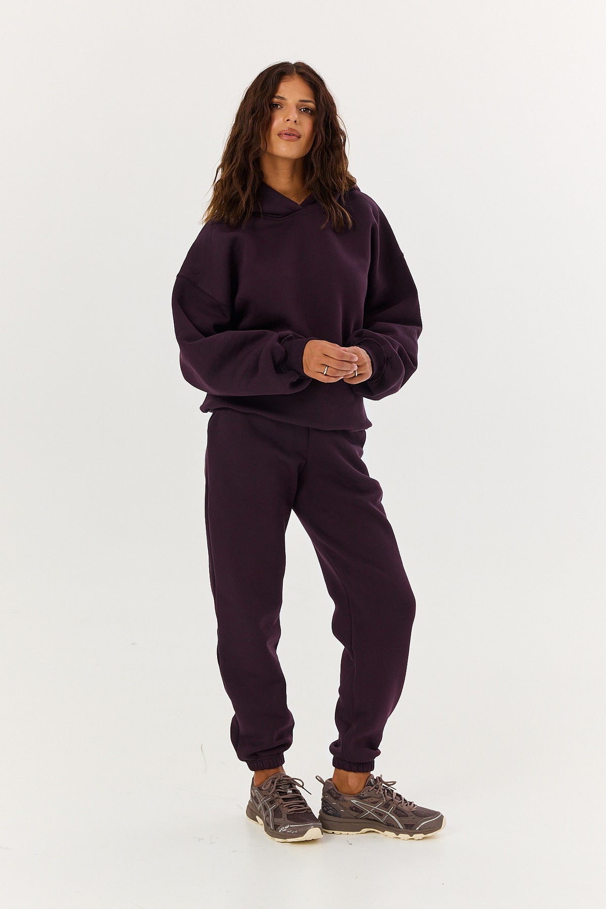 Spodnie Dresowe plum noir