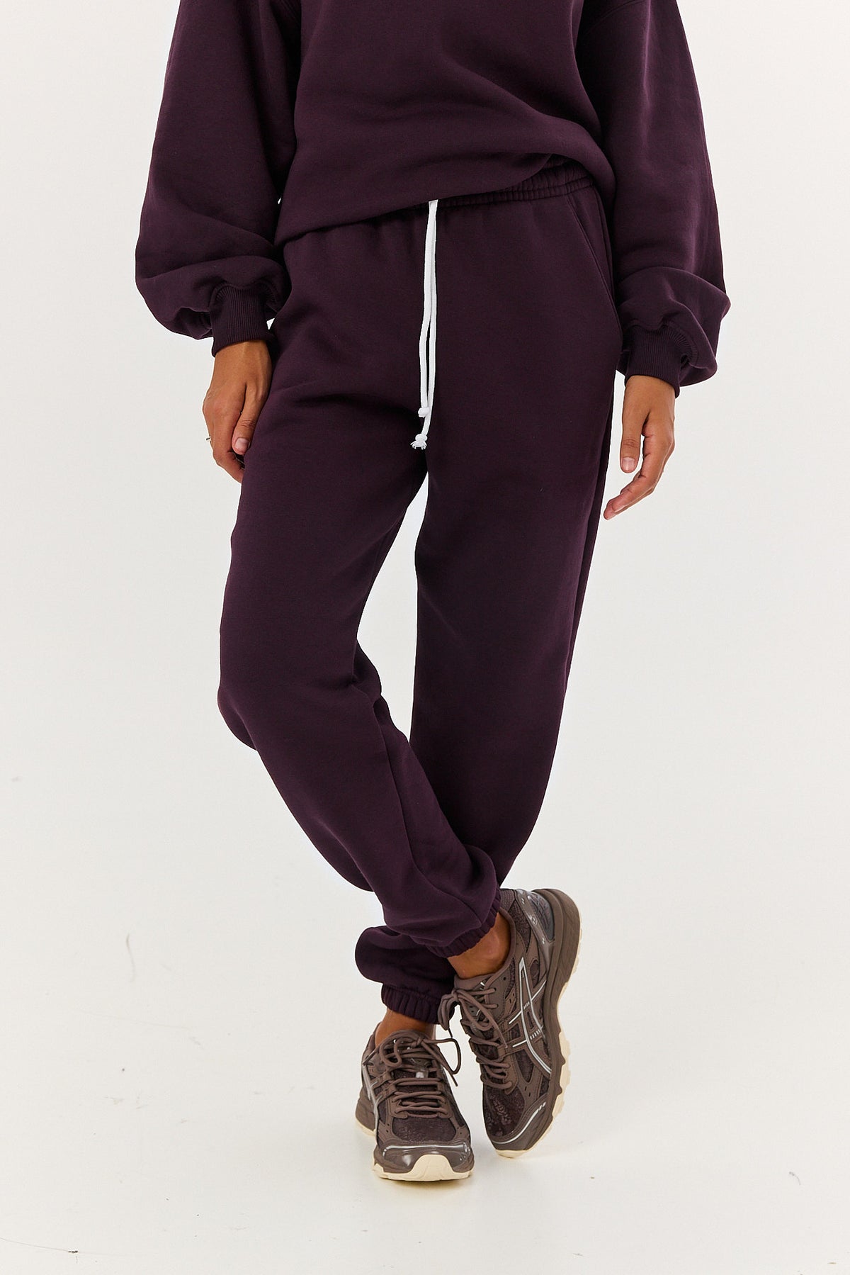 Spodnie Dresowe plum noir