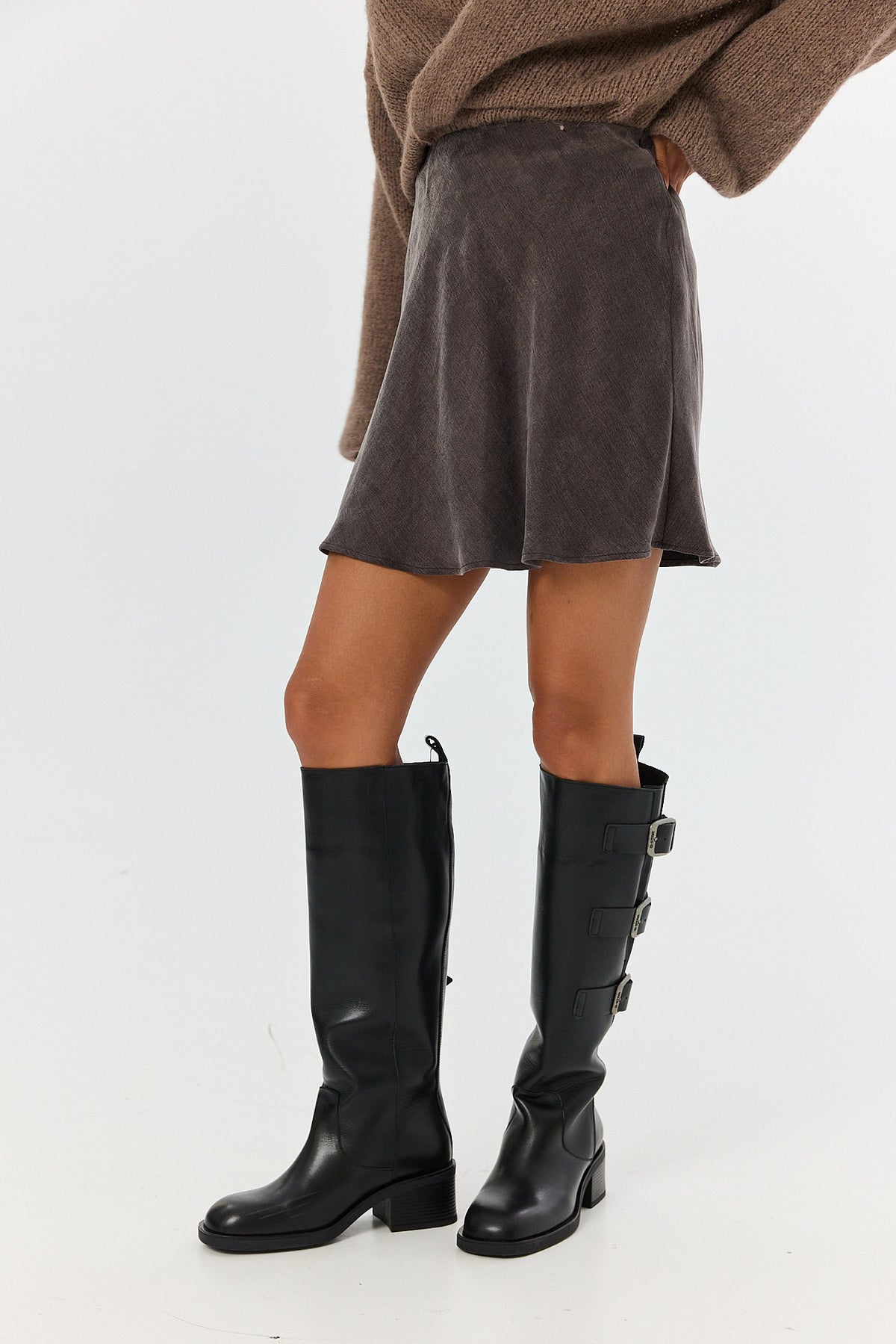 Spódnica Petra short mocca