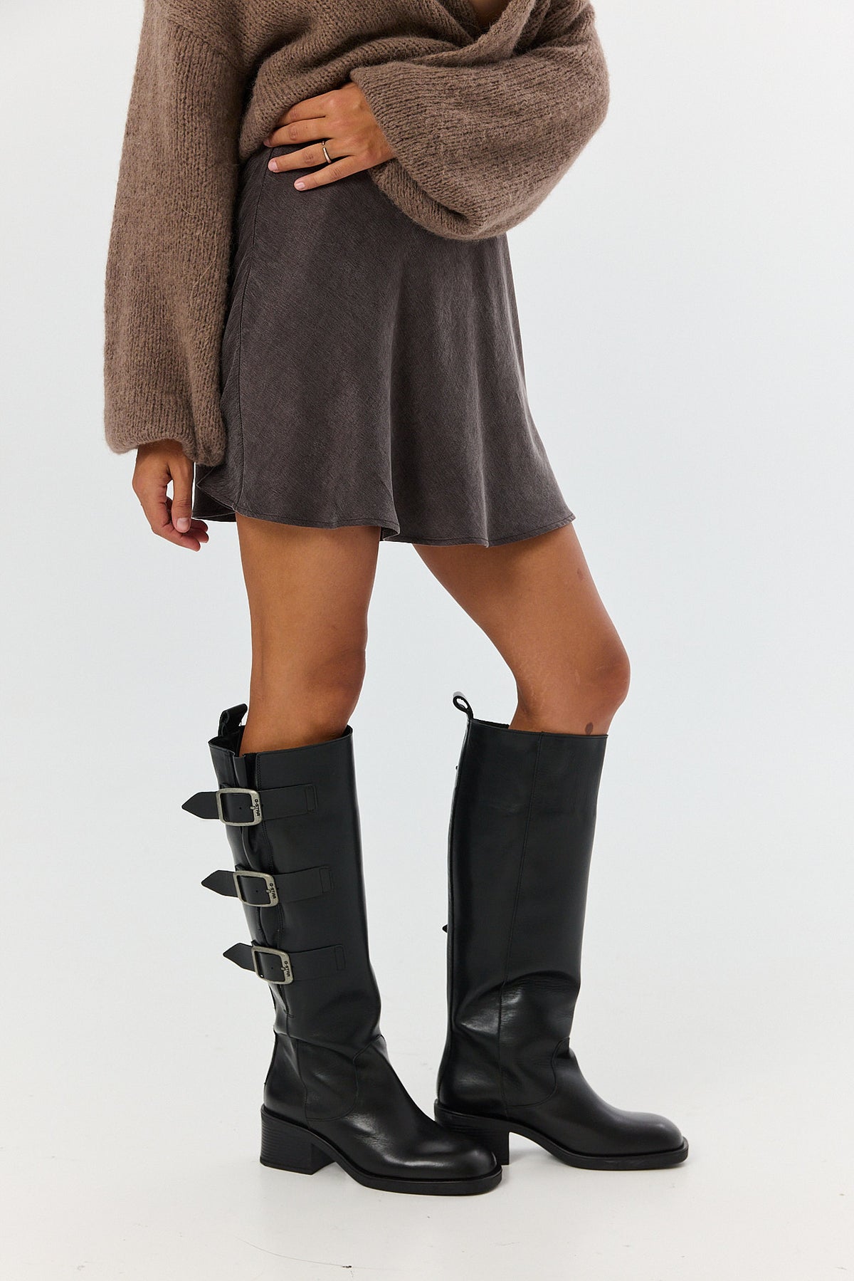Spódnica Petra short mocca