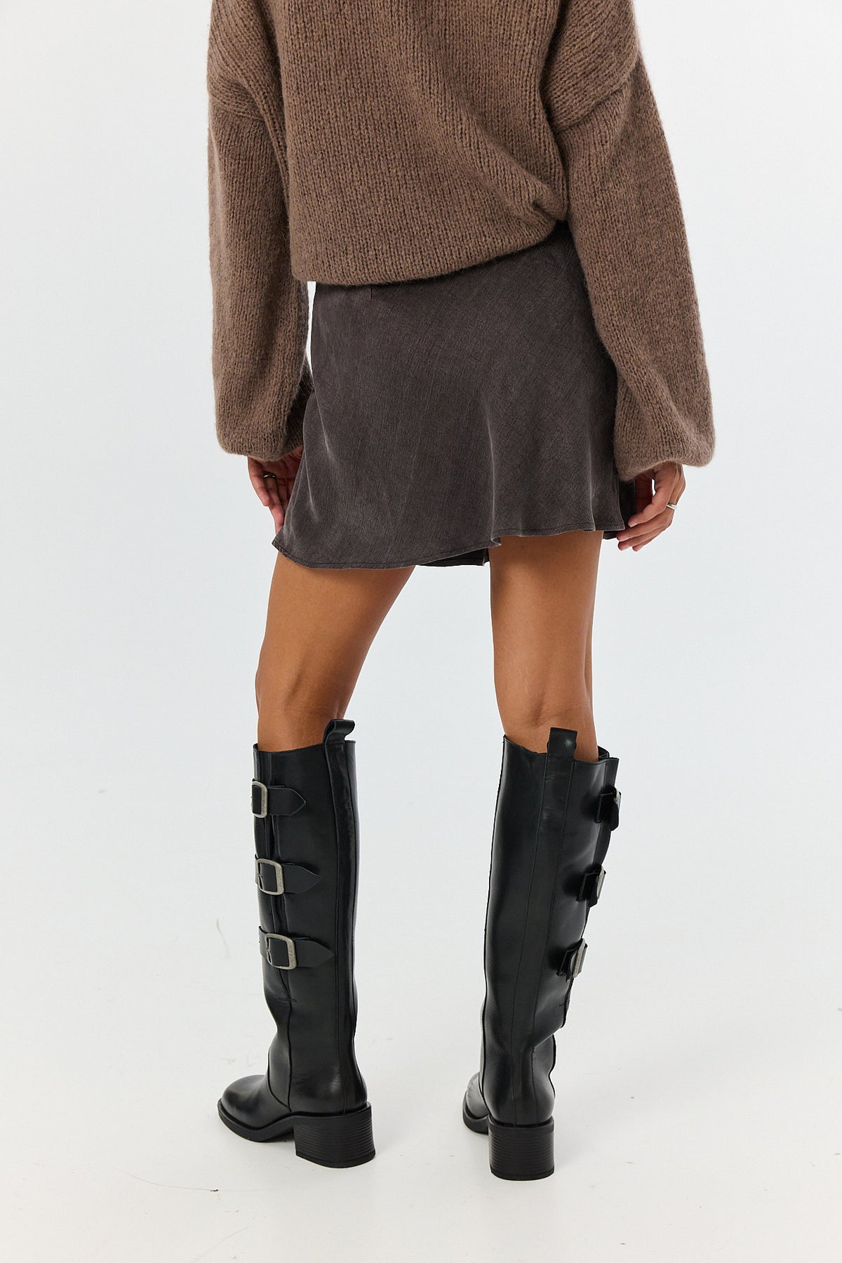 Spódnica Petra short mocca