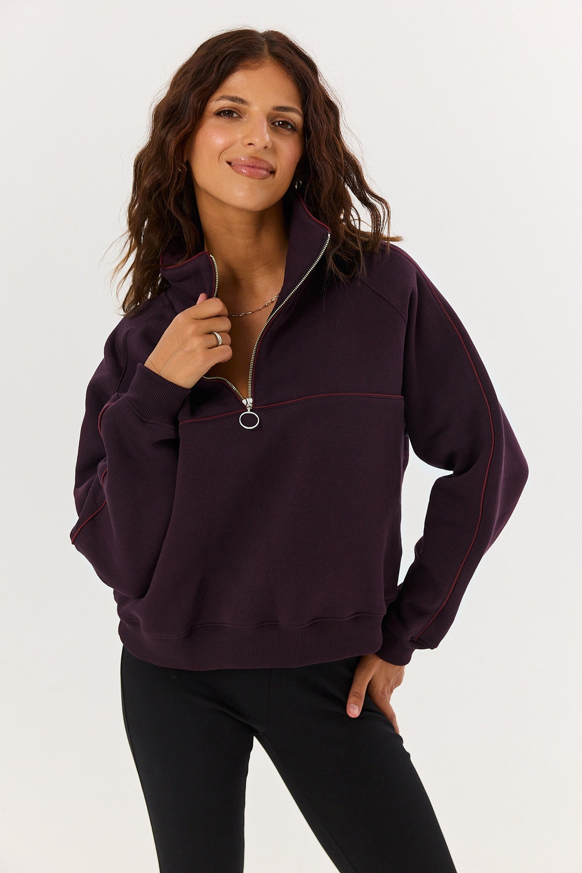 Bluza Eddie plum noir