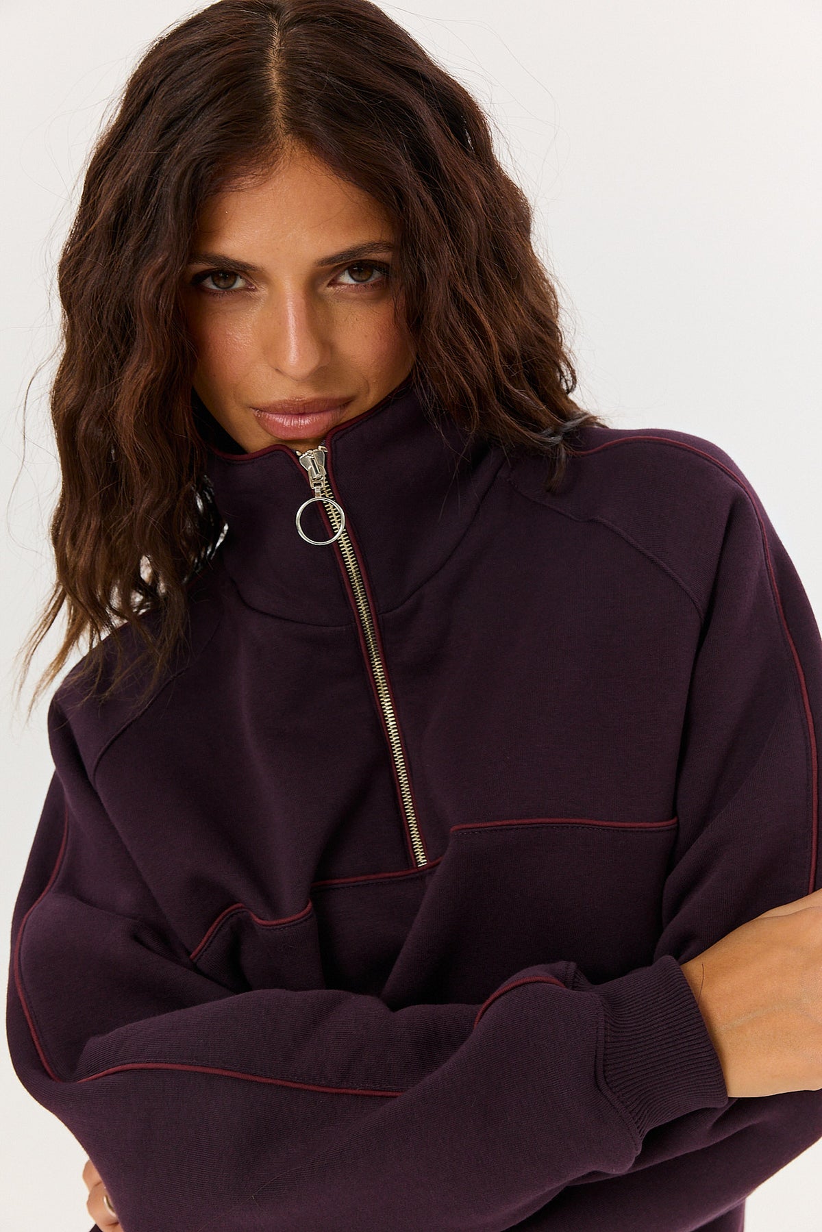 Bluza Eddie plum noir