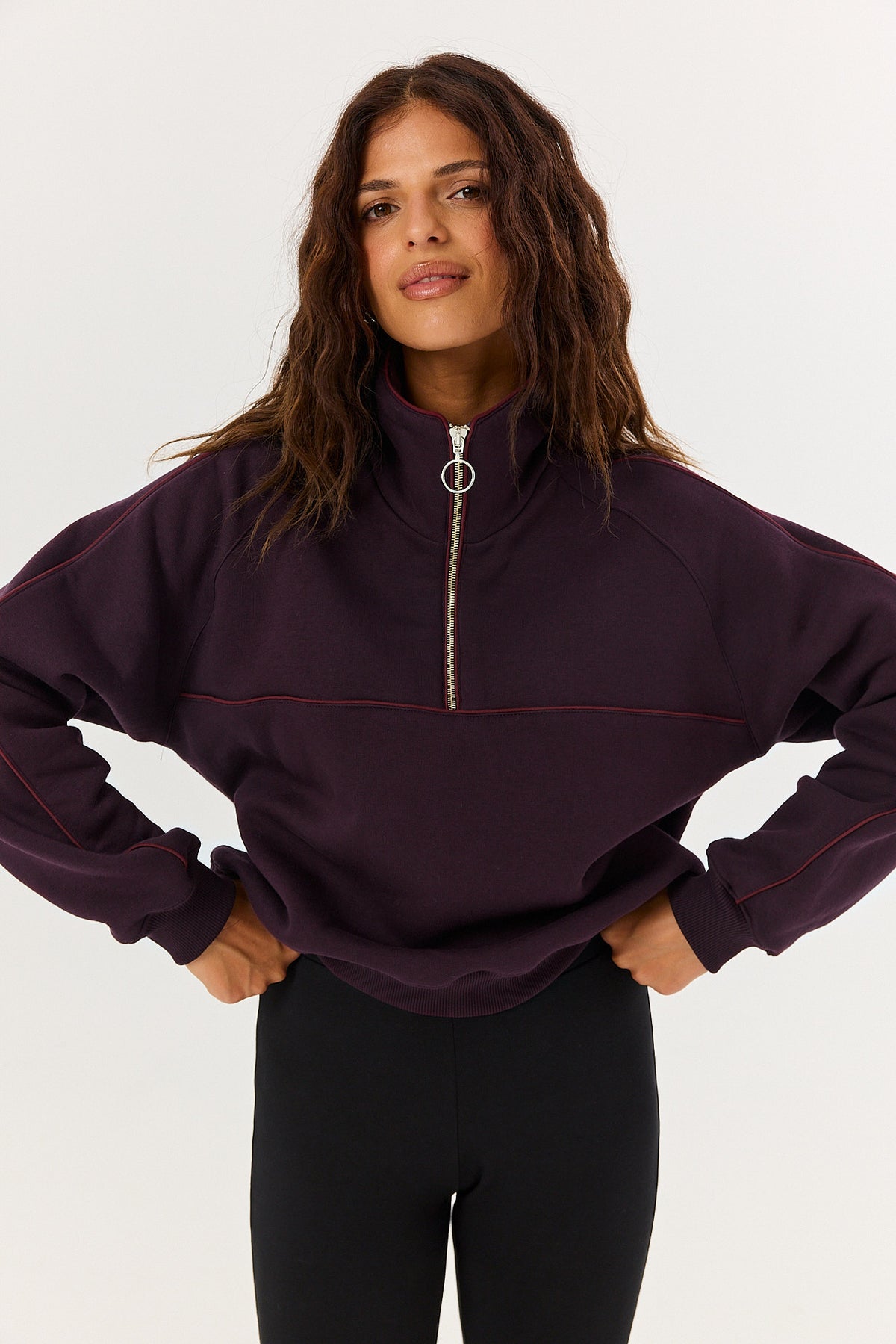 Bluza Eddie plum noir