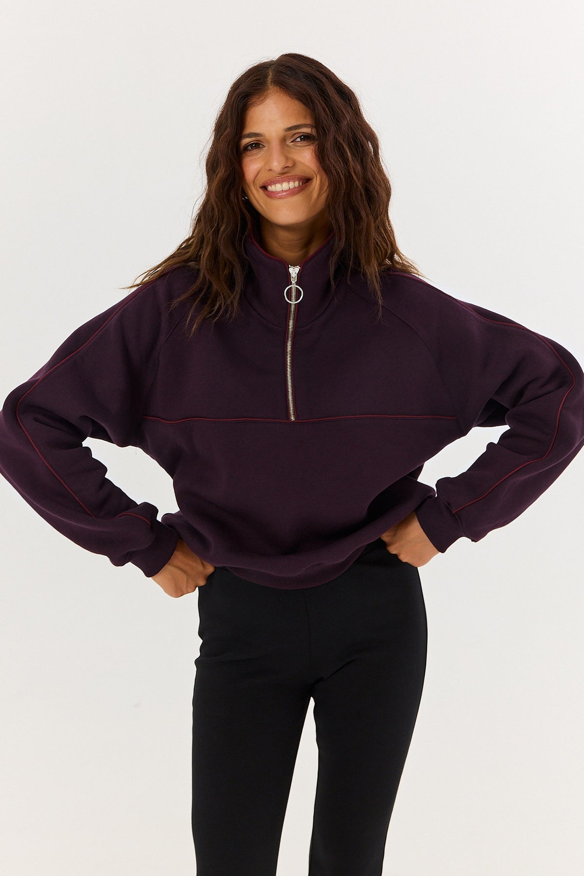 Bluza Eddie plum noir