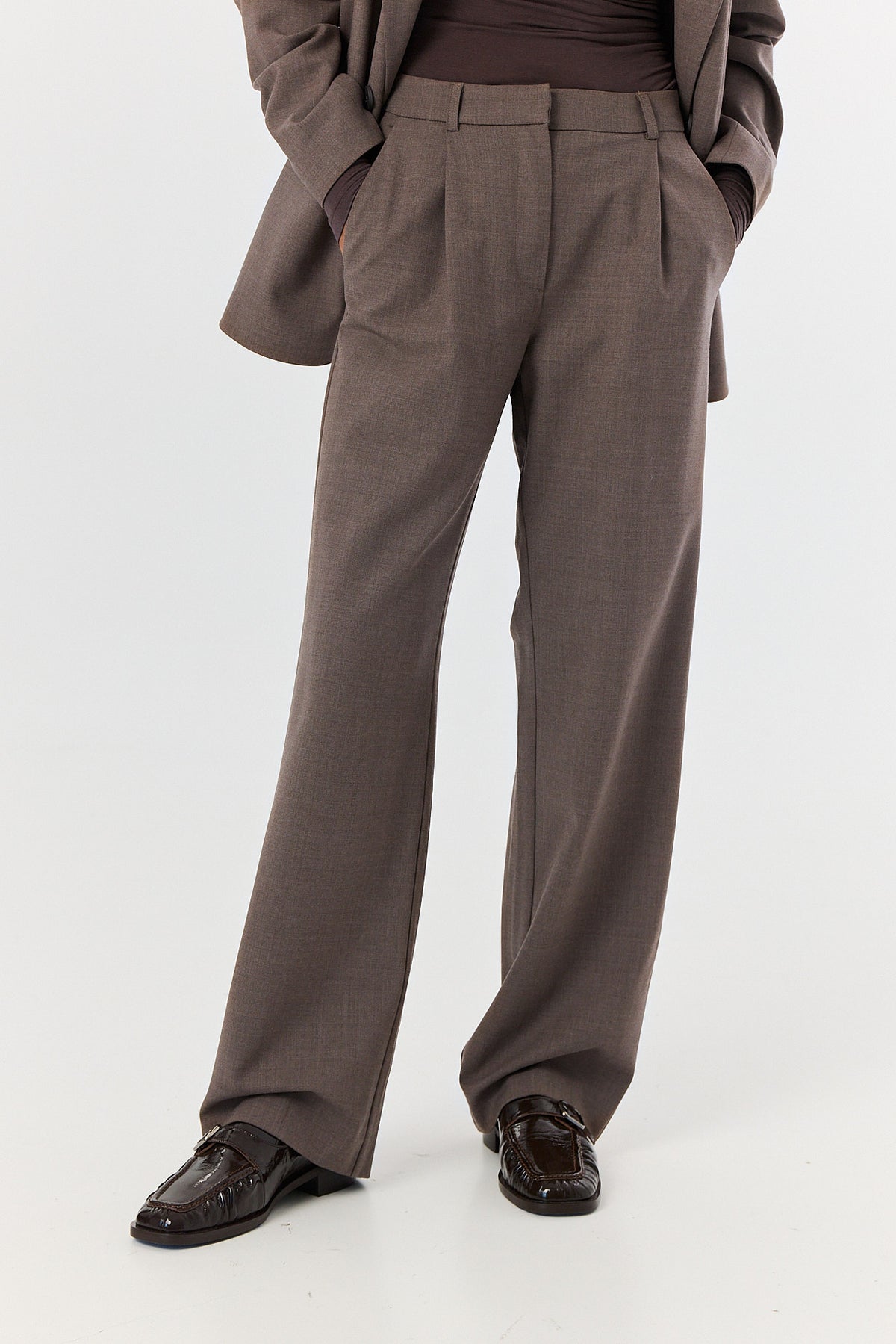 Spodnie Jackson wool latte