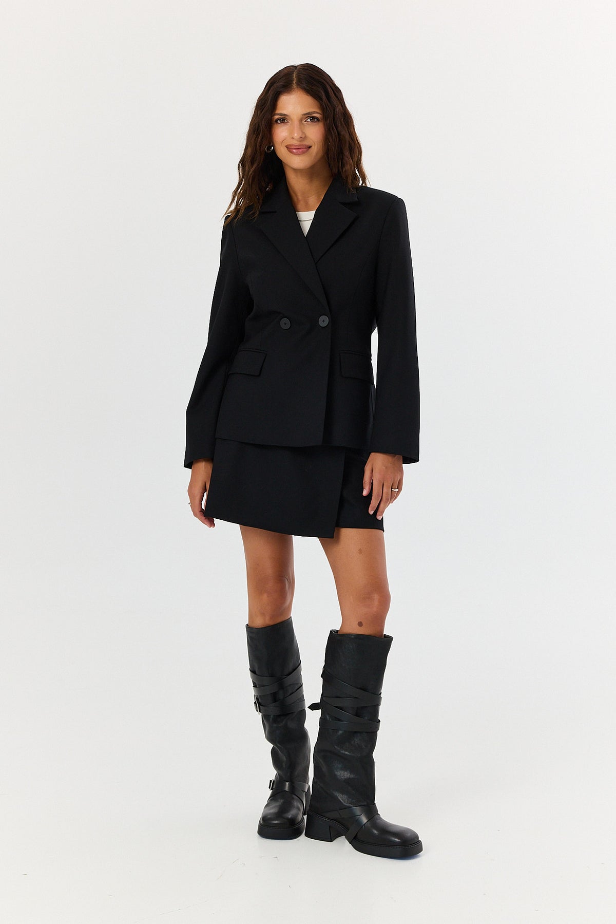 Spódnica Simone wool black