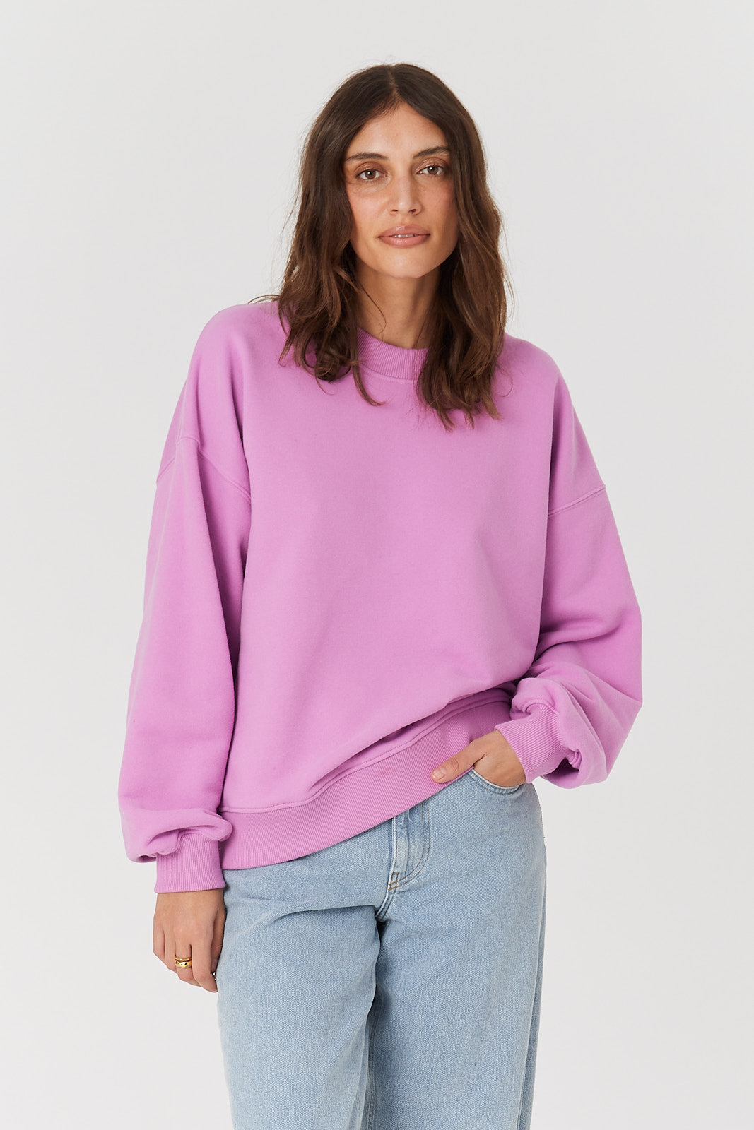 Bluza Boyfriend pink berry
