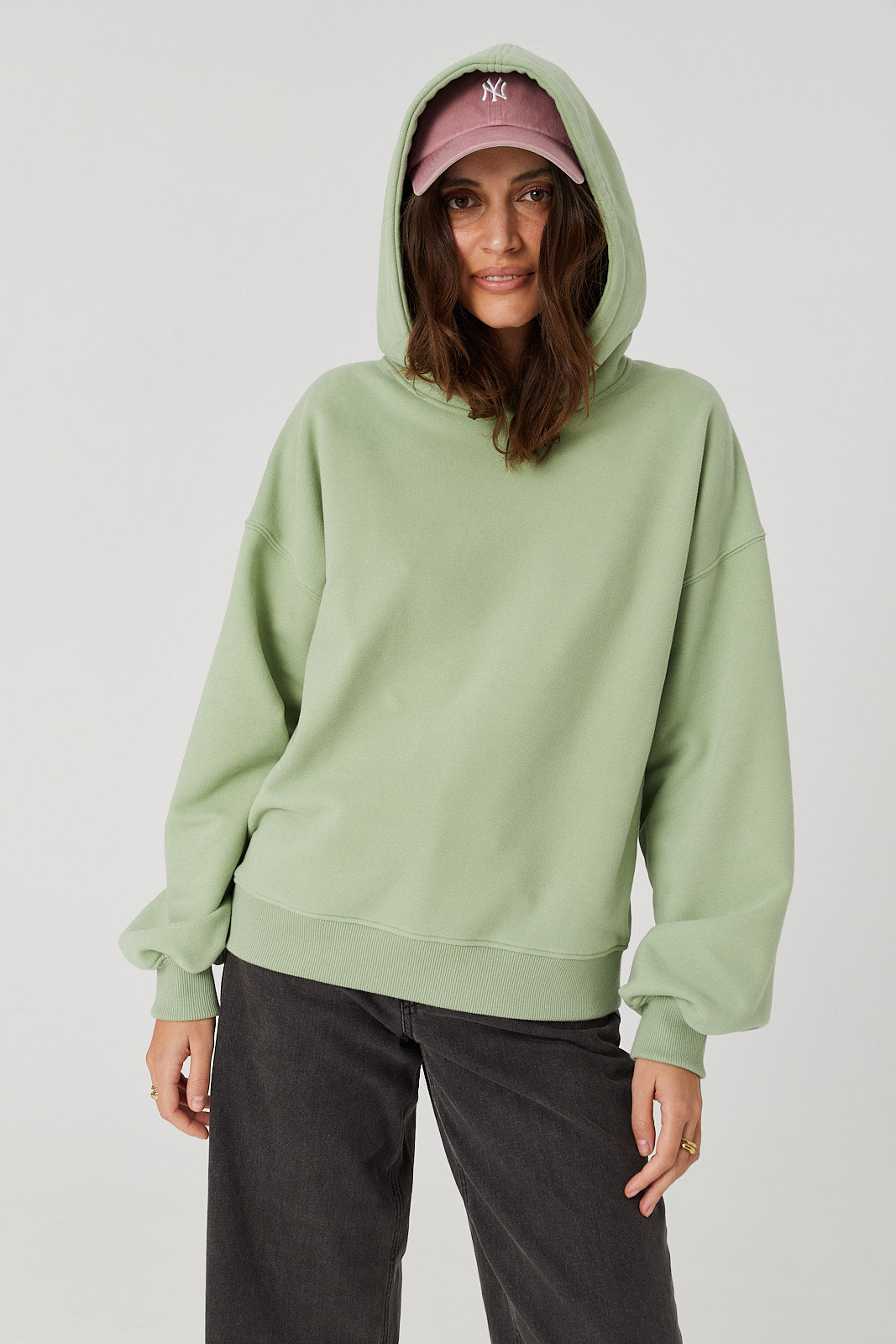 Bluza Boyfriend Hoodie pistachio ice cream