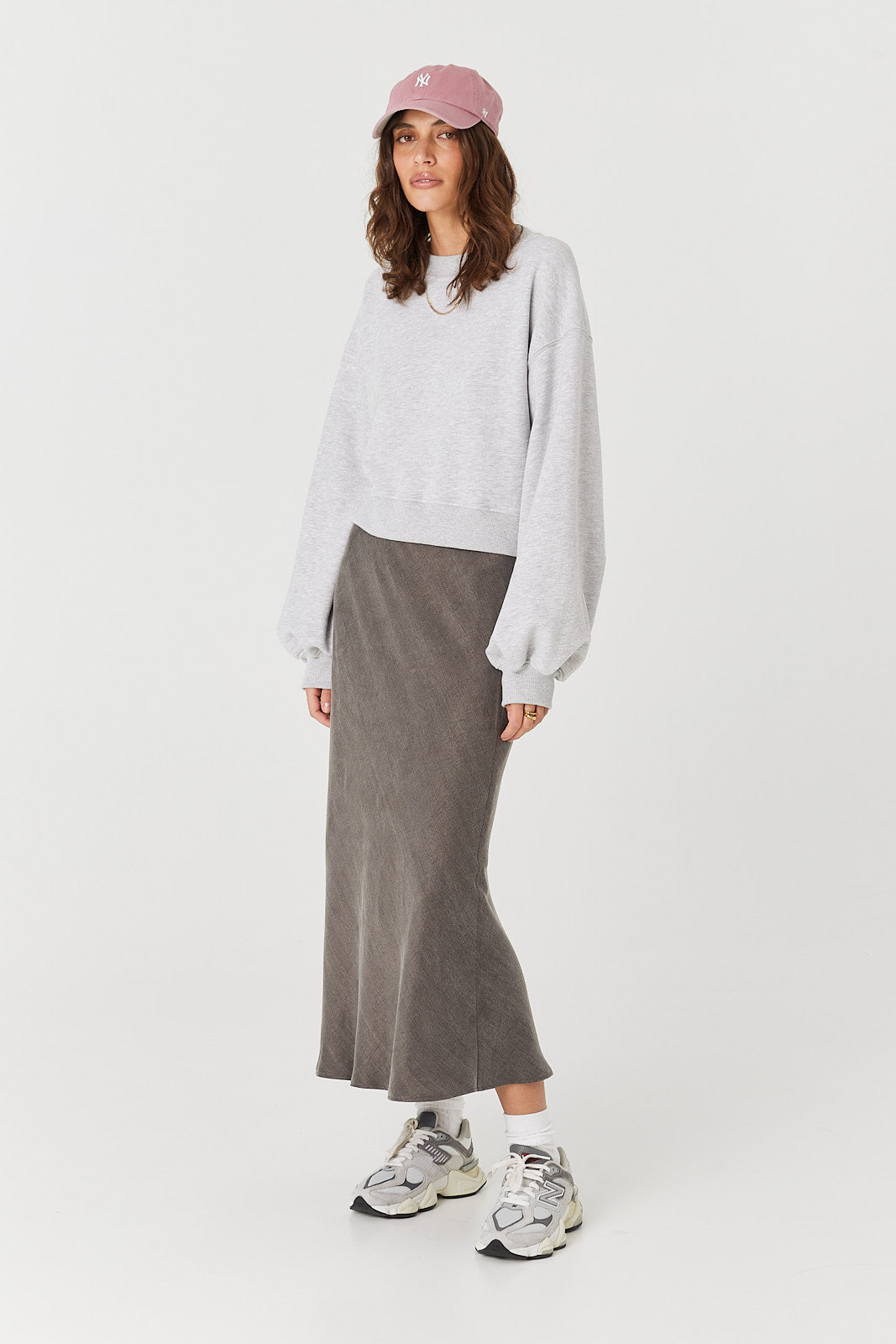 Spódnica Petra long anthracite