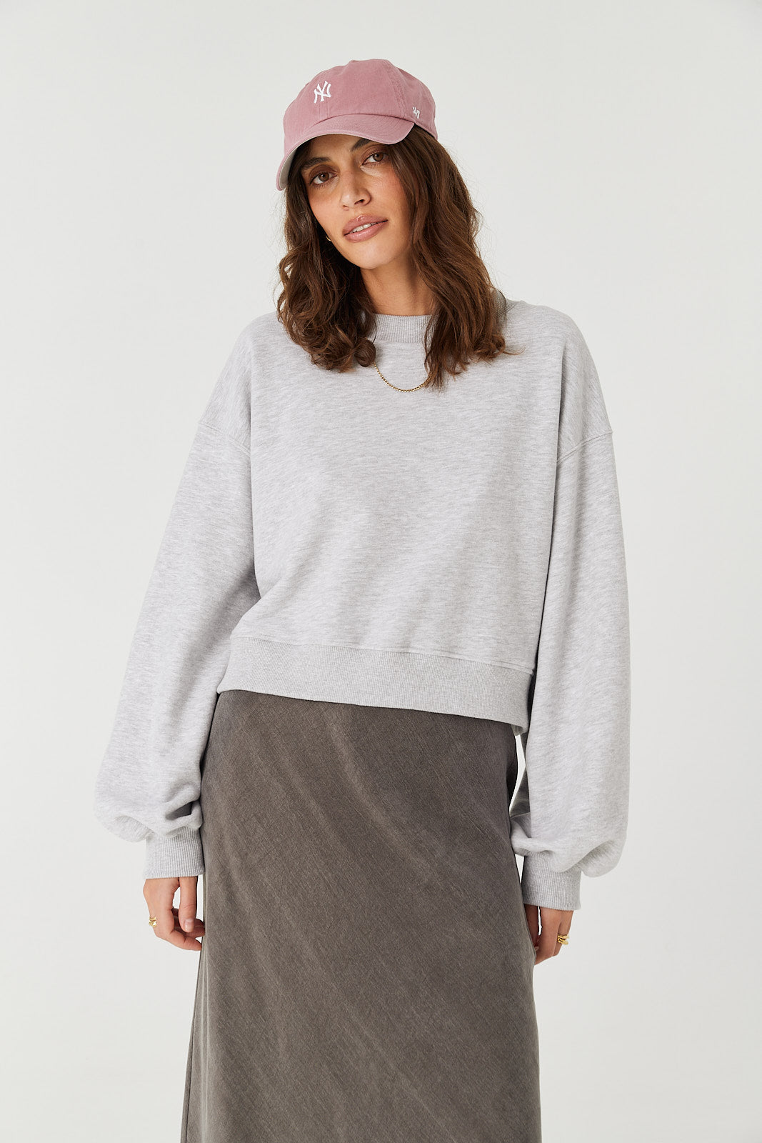 Bluza Charlie light grey melange